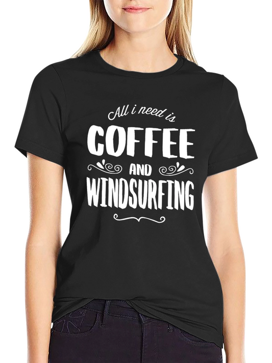 Coffee & Windsurfing Graphic Tee