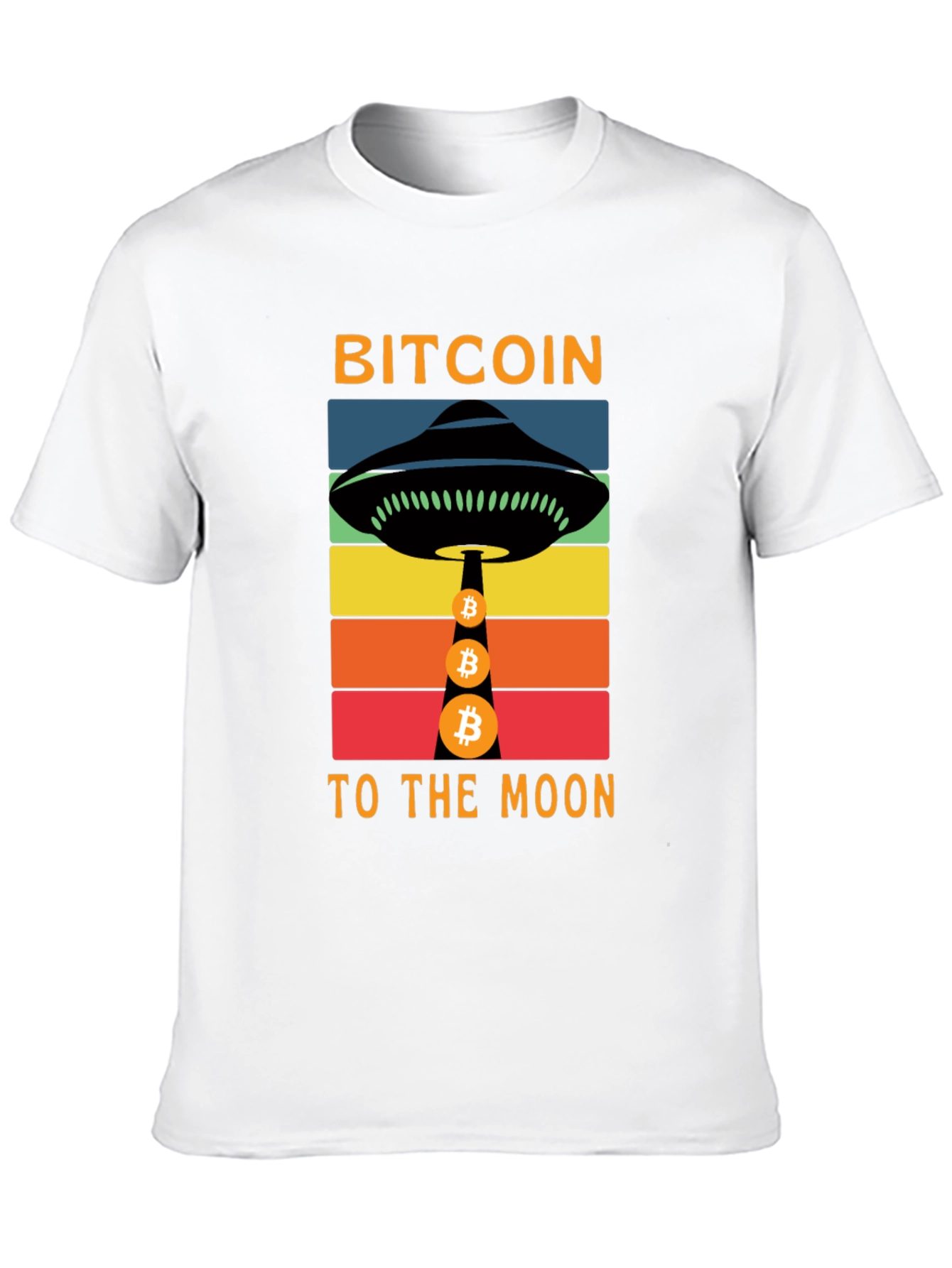 Bitcoin to the Moon Graphic T-Shirt