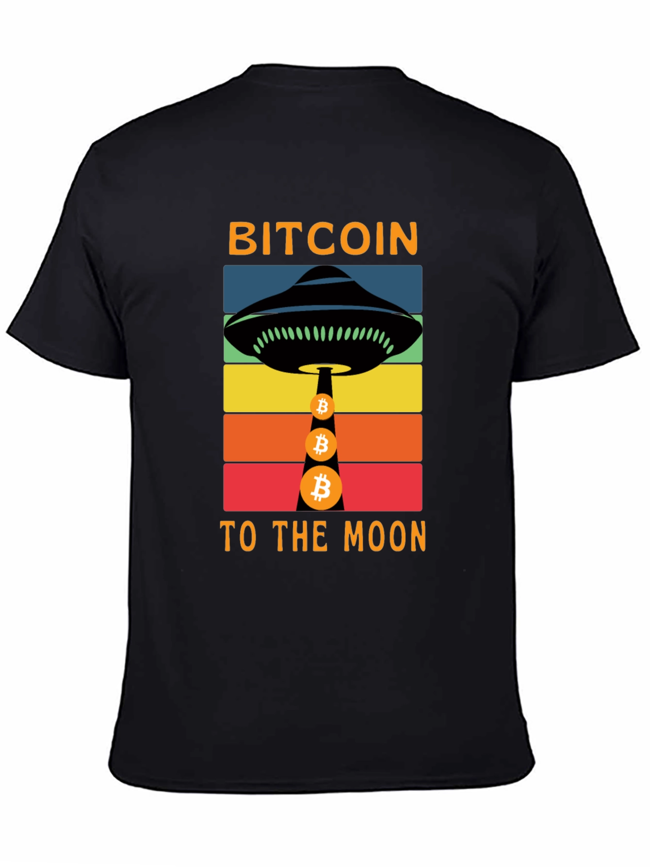 Bitcoin to the Moon Graphic T-Shirt
