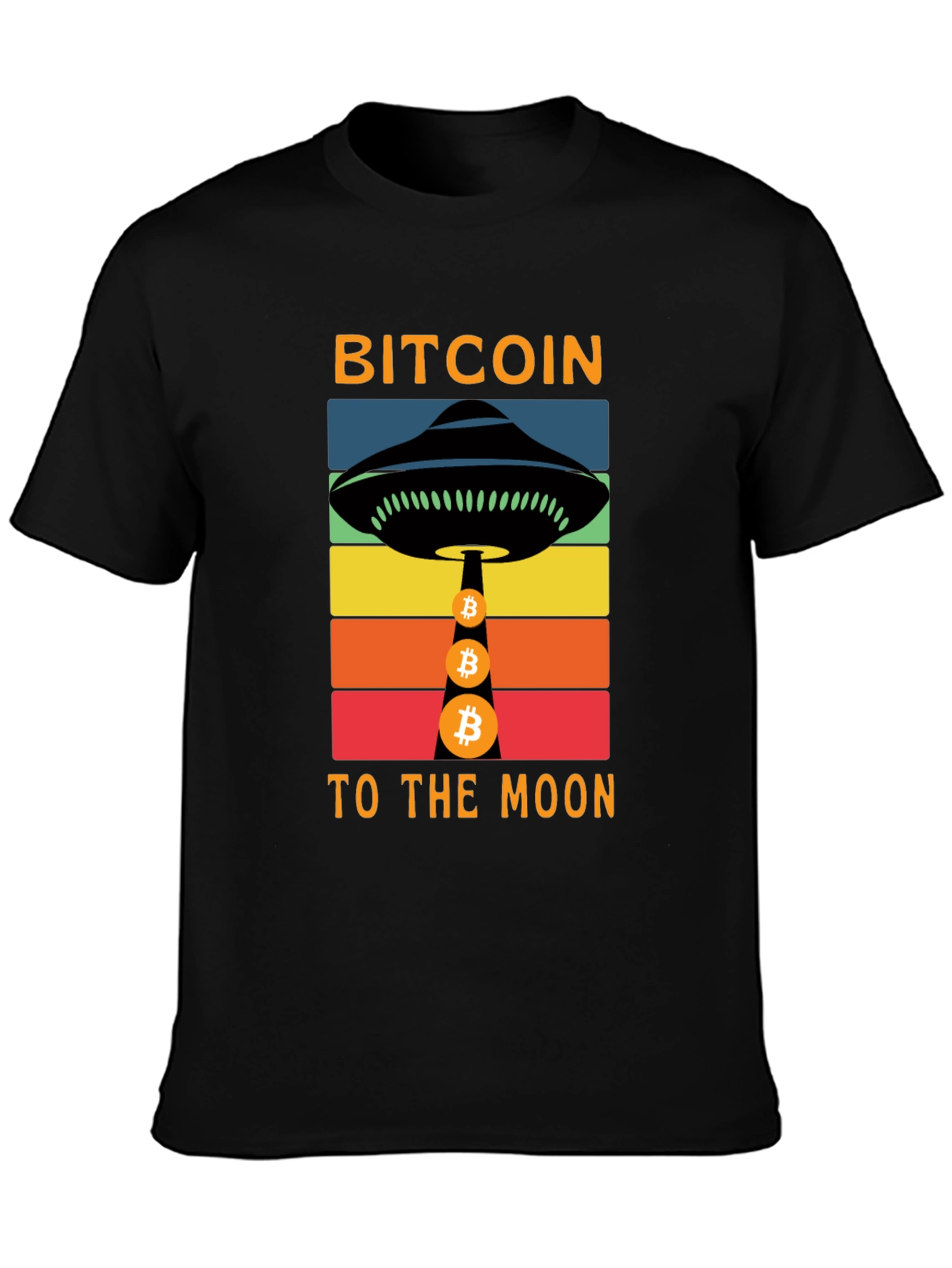 Bitcoin to the Moon Graphic T-Shirt