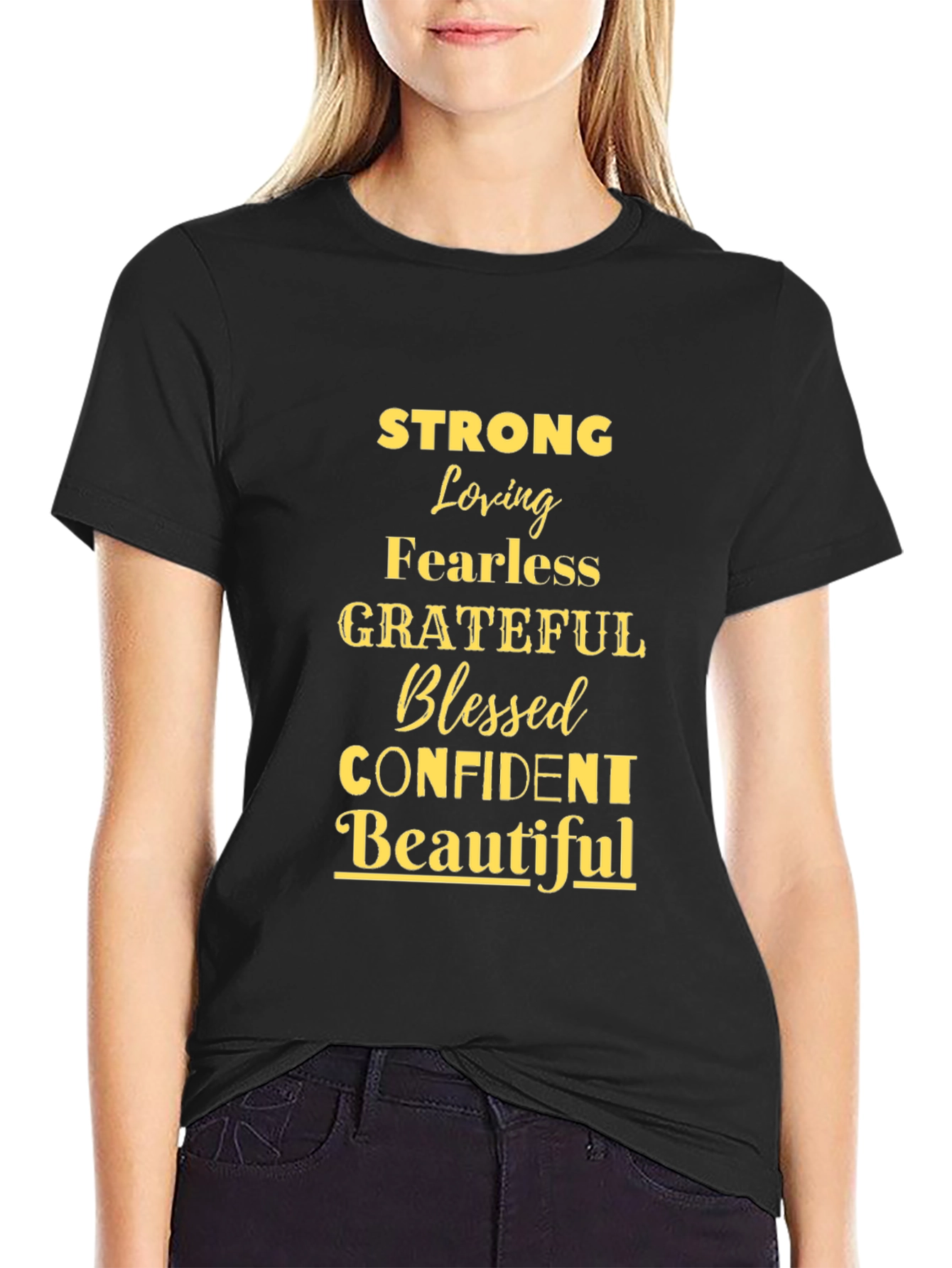 Strong Loving Grateful Blessed T-Shirt
