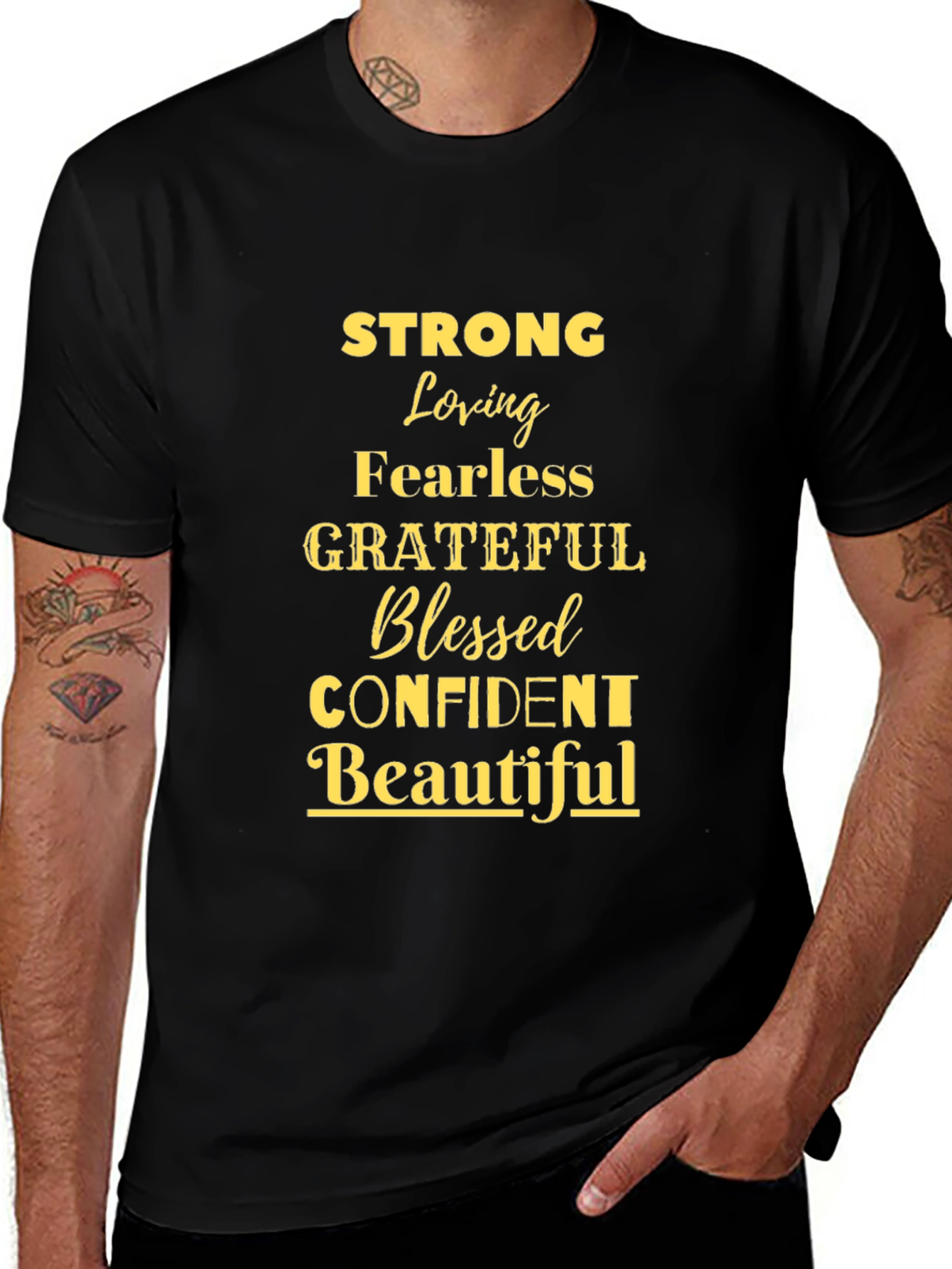 Strong Loving Grateful Blessed T-Shirt