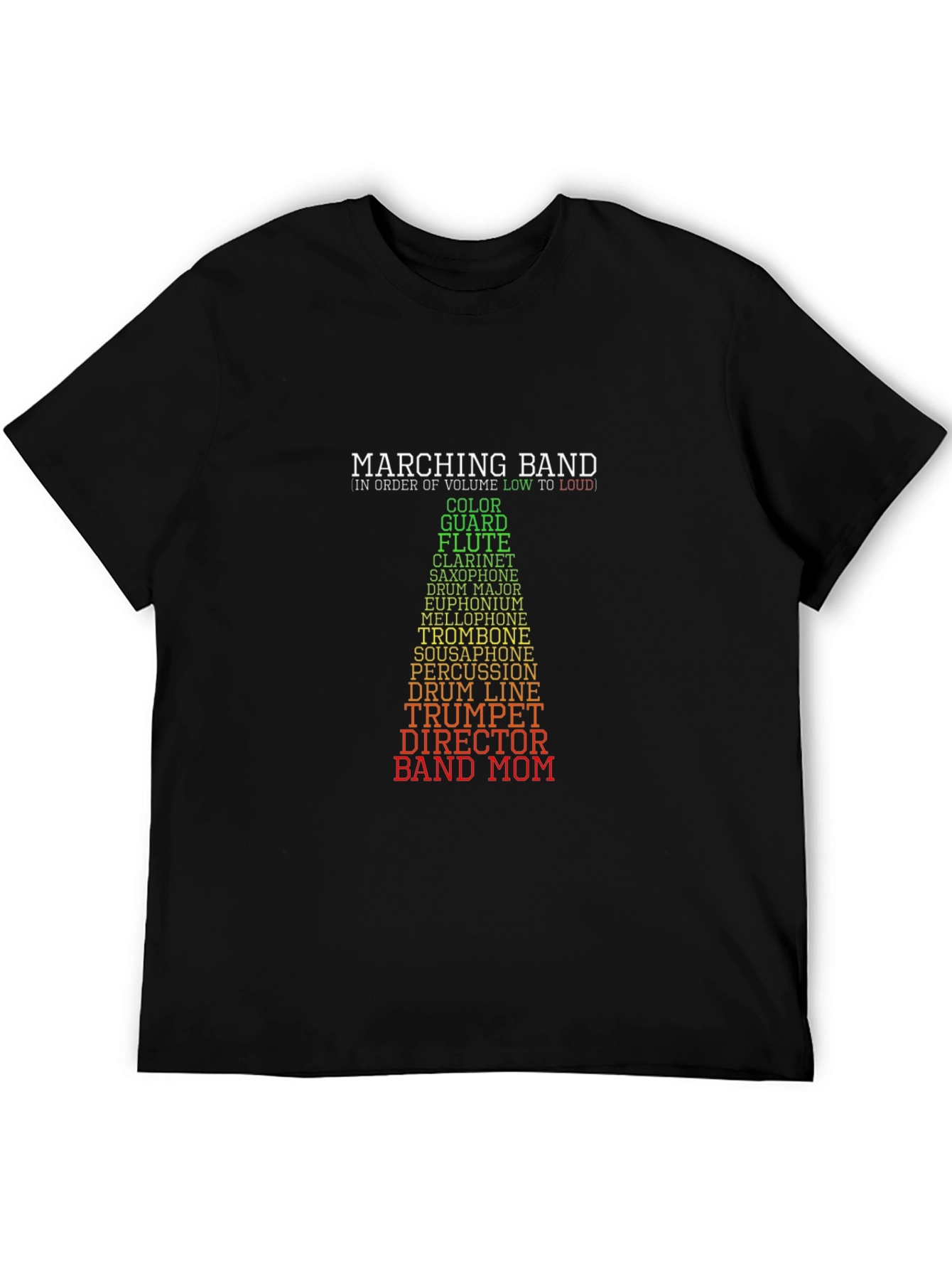 Marching Band Instrument Volume T-Shirt
