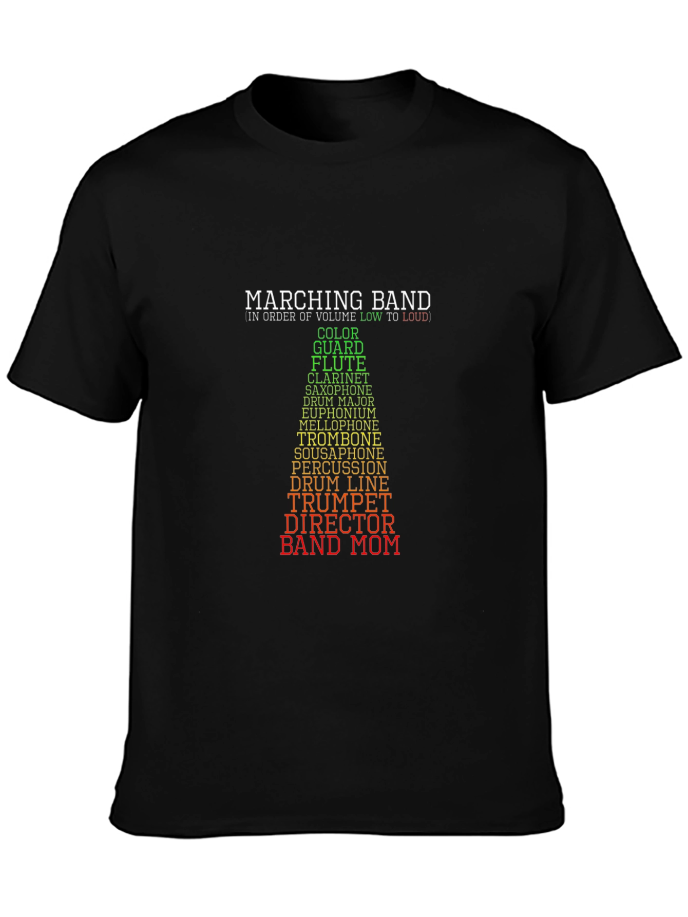 Marching Band Instrument Volume T-Shirt