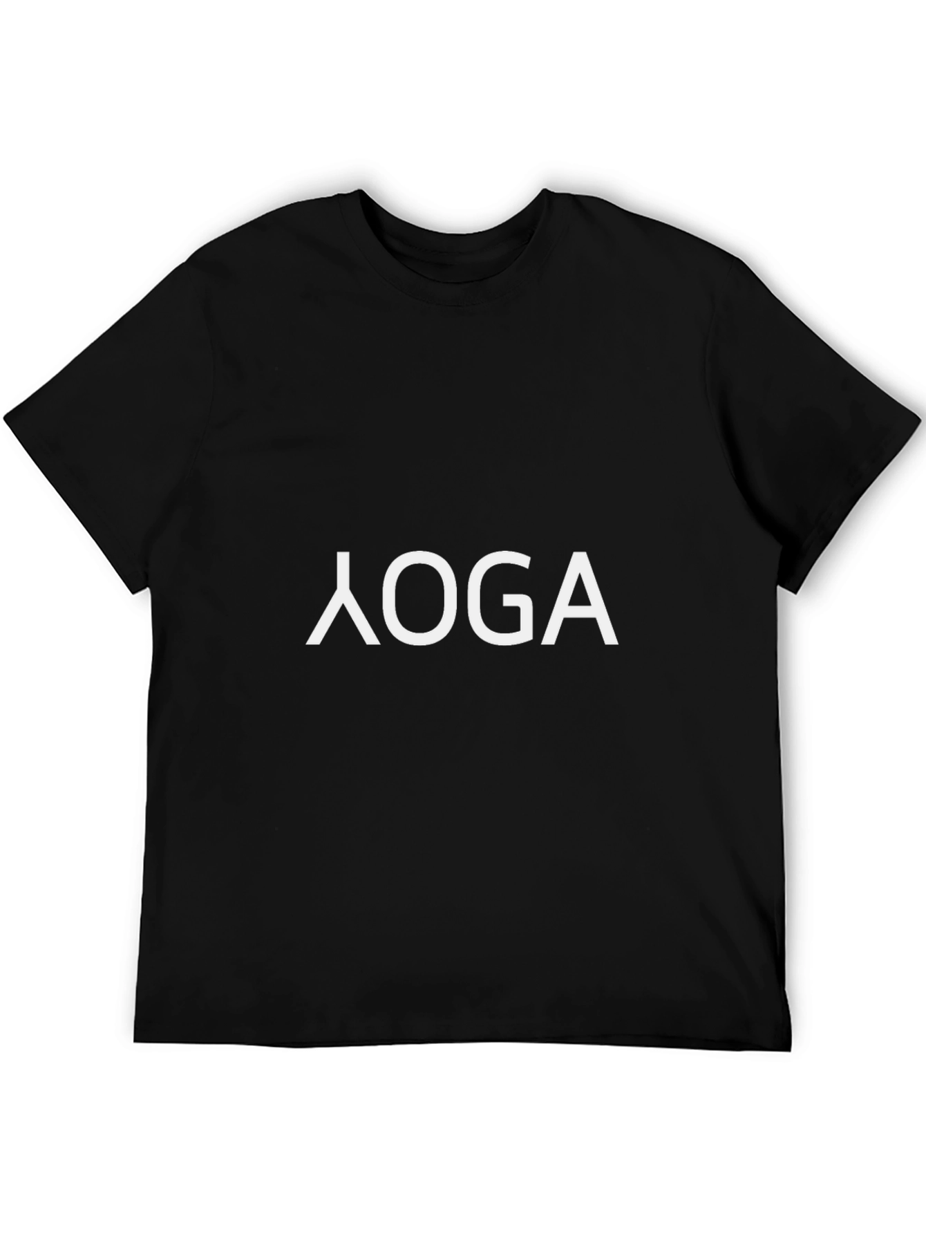 Yoga Graphic Tee - Black Casual Fit