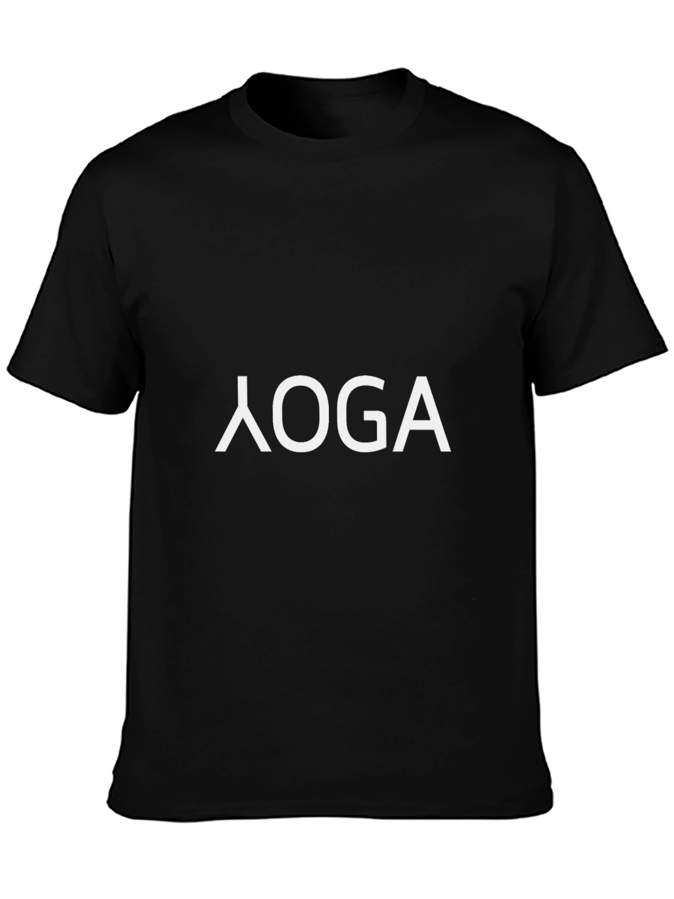 Yoga Graphic Tee - Black Casual Fit