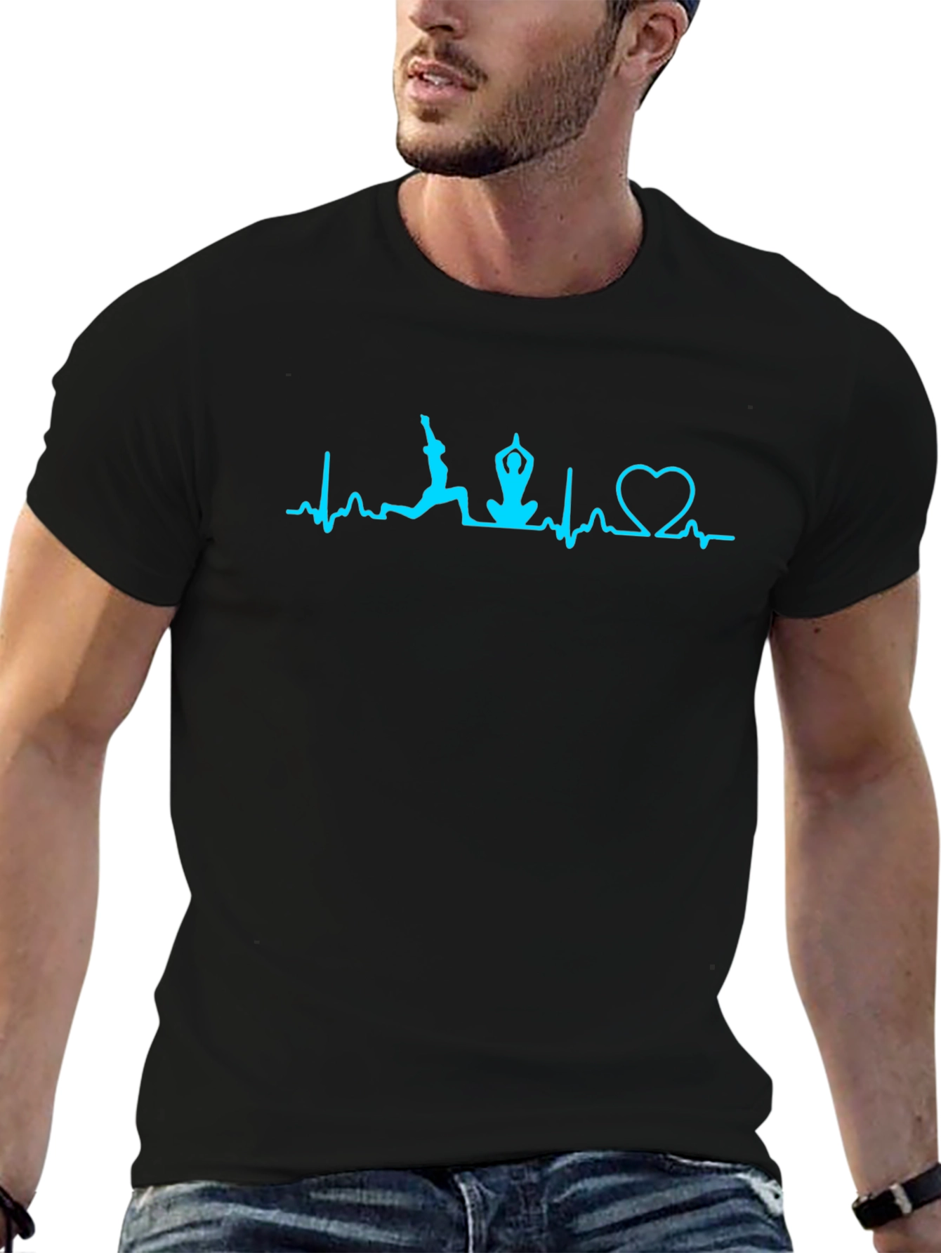 Yoga Heartbeat Graphic Tee