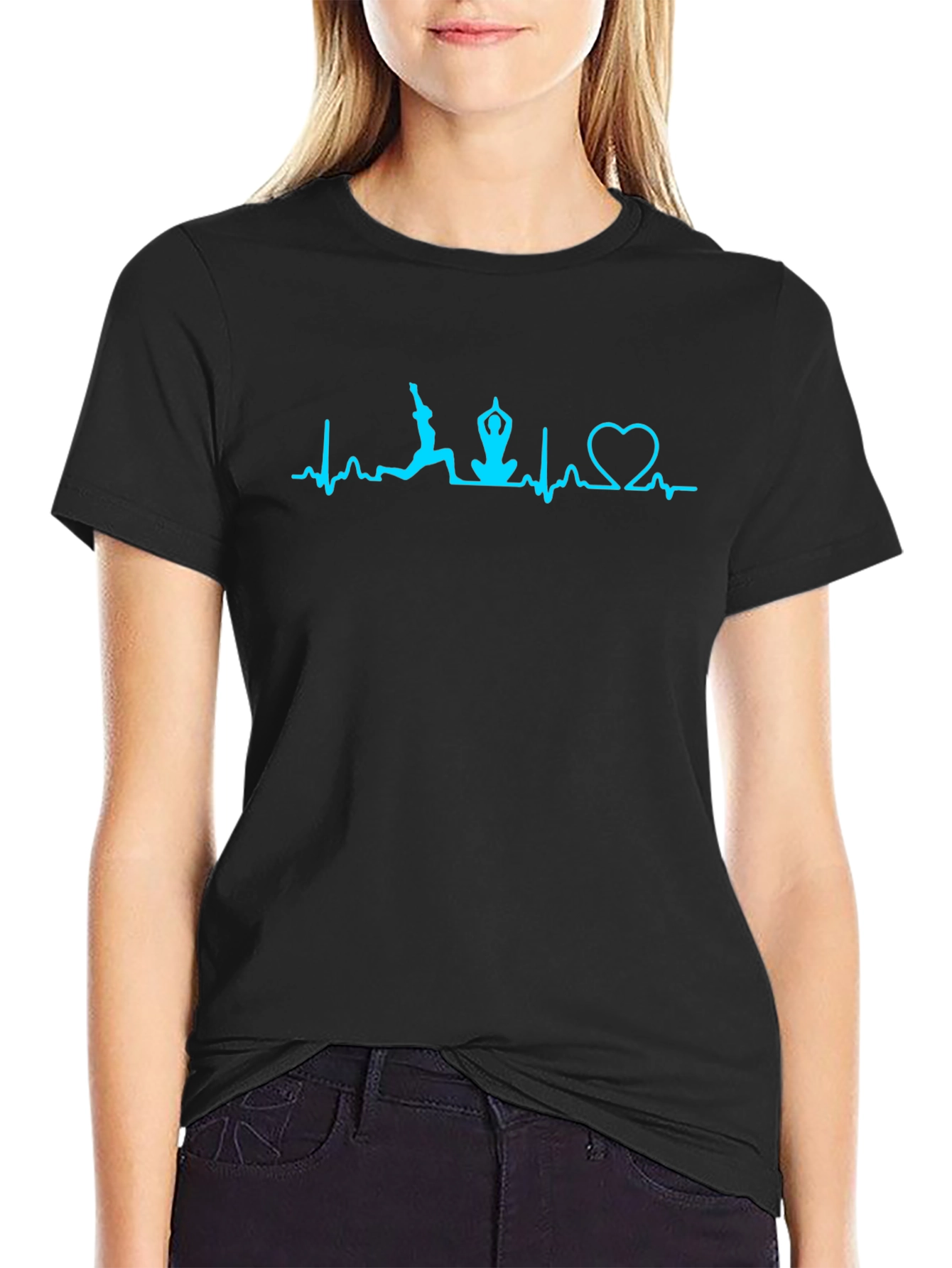 Yoga Heartbeat Graphic Tee