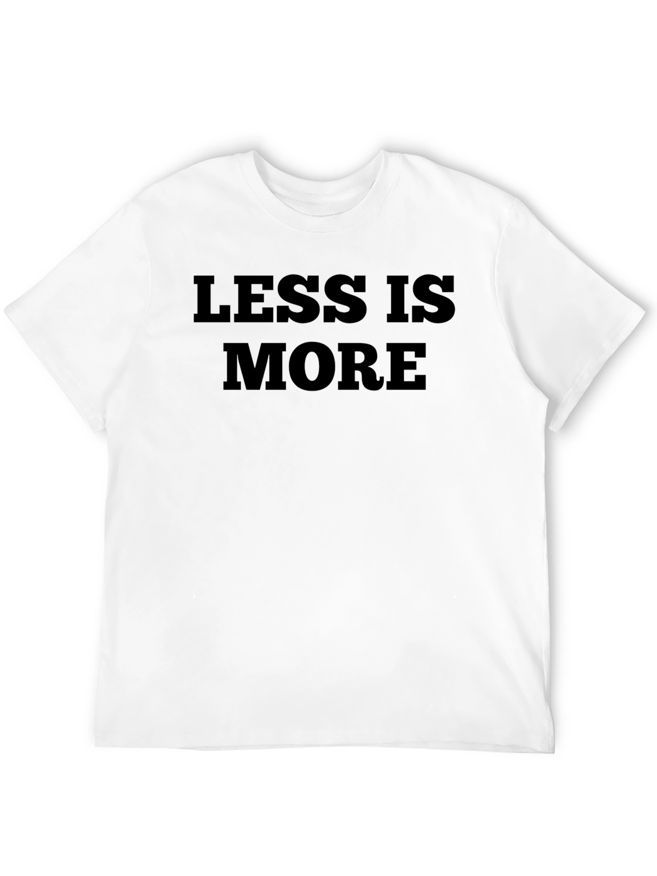 Less is More Graphic Tee - Black