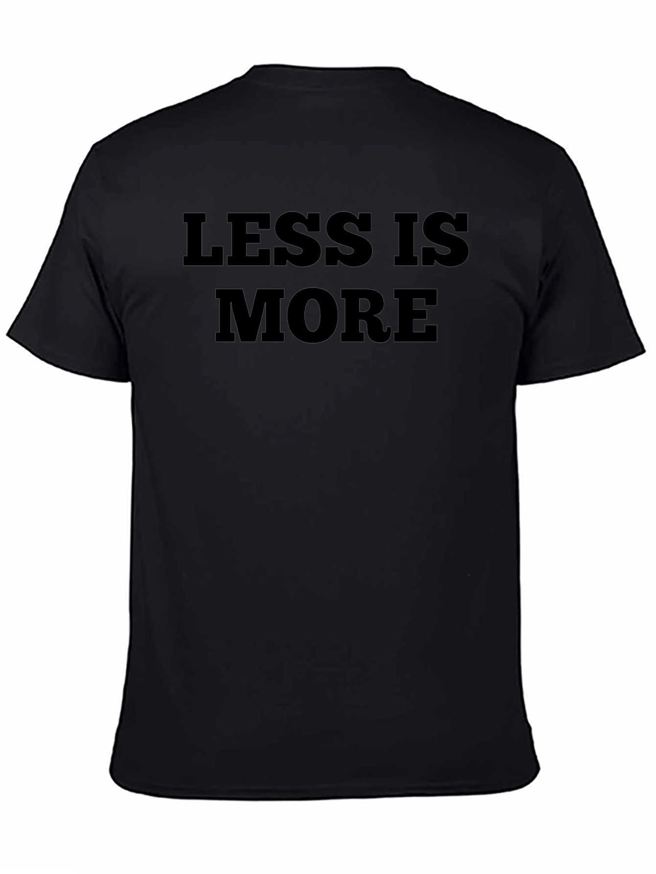Less is More Graphic Tee - Black