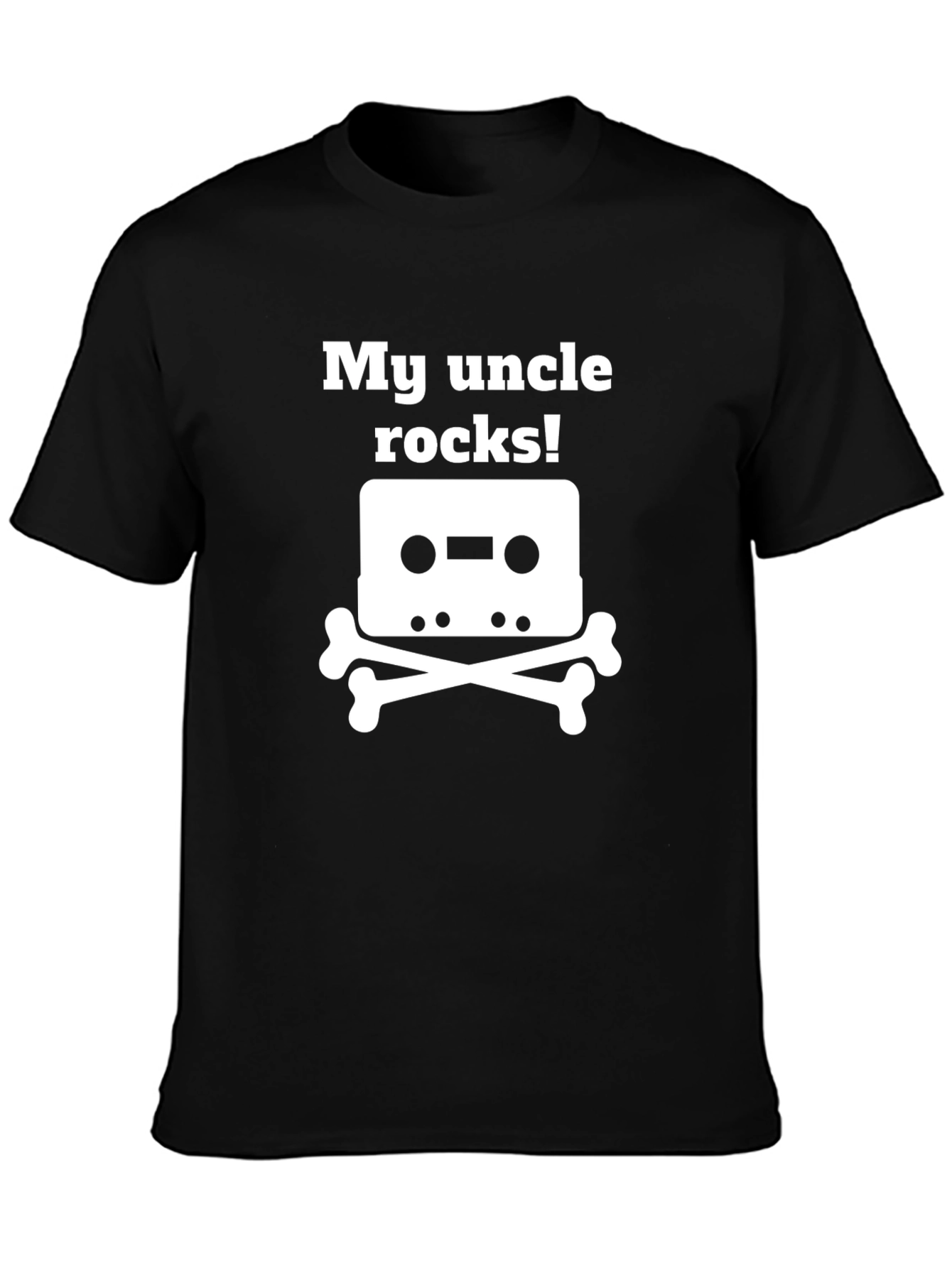 My Uncle Rocks! Cassette Bones Graphic T-Shirt