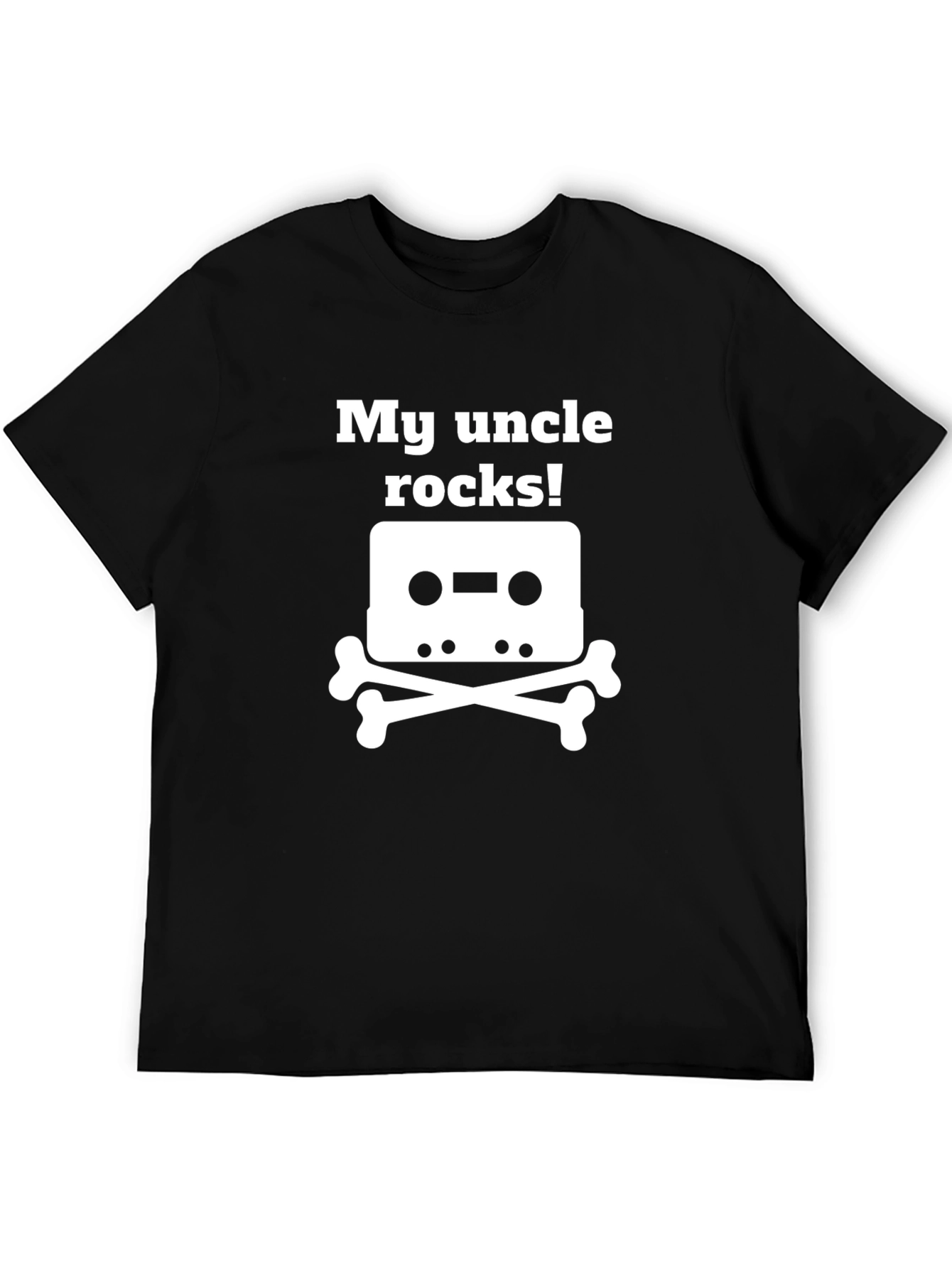 My Uncle Rocks! Cassette Bones Graphic T-Shirt