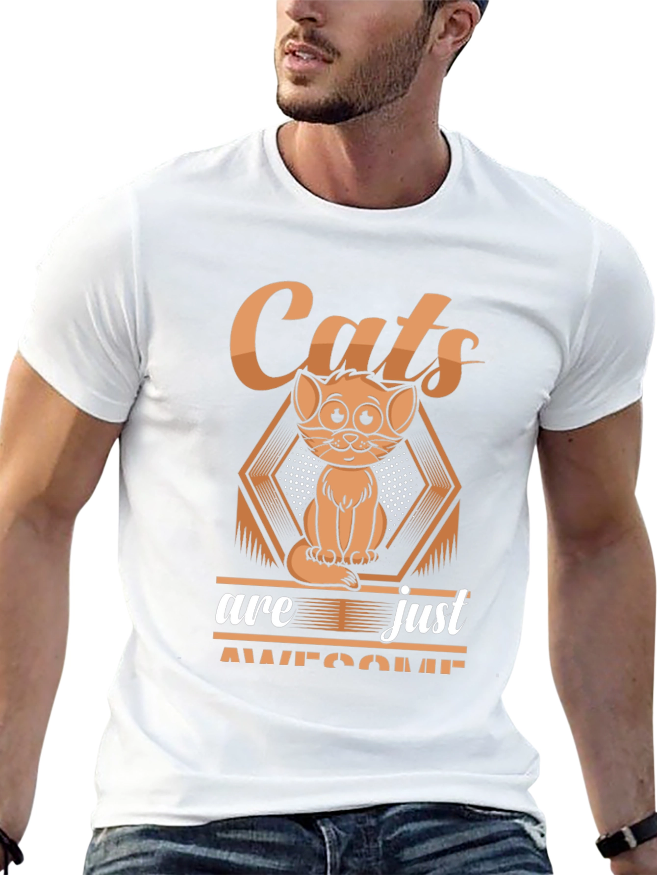 Cats are Awesome Graphic T-Shirt
