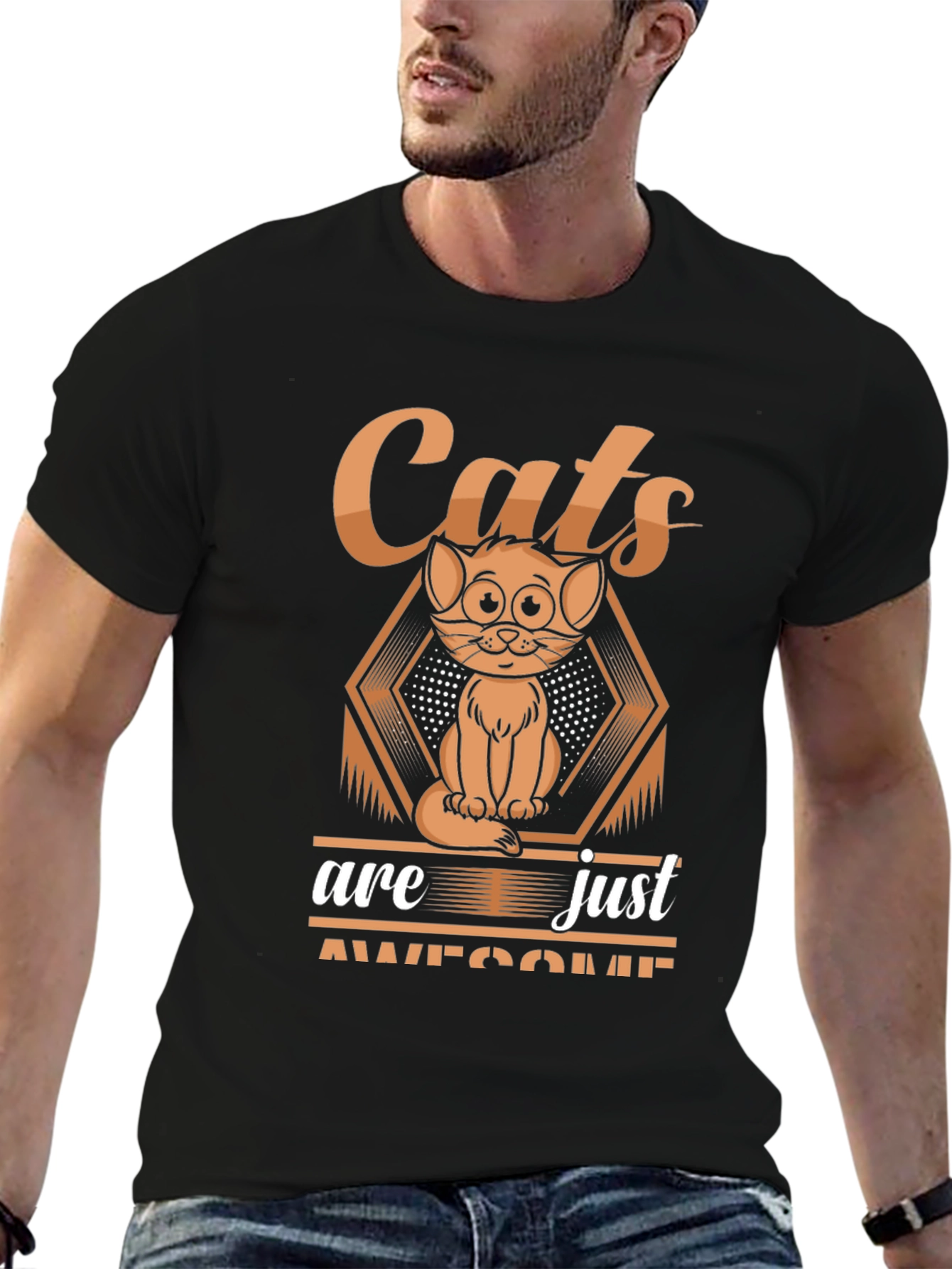 Cats are Awesome Graphic T-Shirt