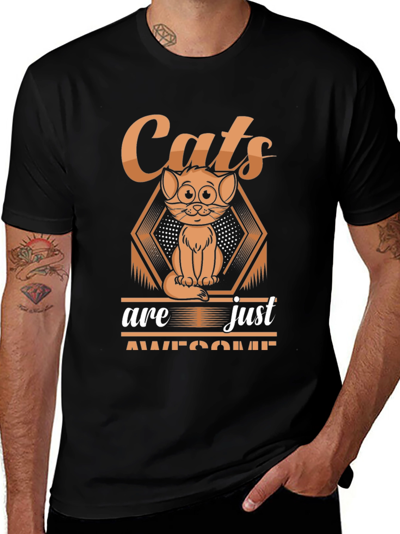 Cats are Awesome Graphic T-Shirt