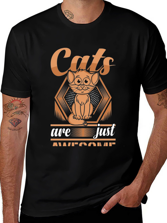 Cats are Awesome Graphic T-Shirt