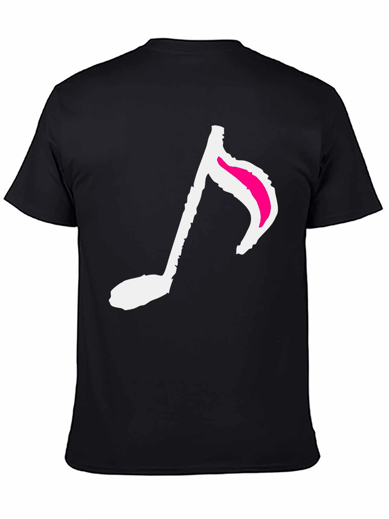 Music Note Graphic Tee - Trendy Black T-Shirt