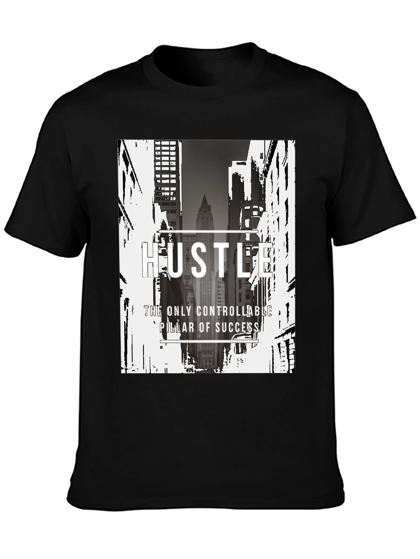 Hustle Graphic Tee - Urban Inspiration Soft Cotton Blend