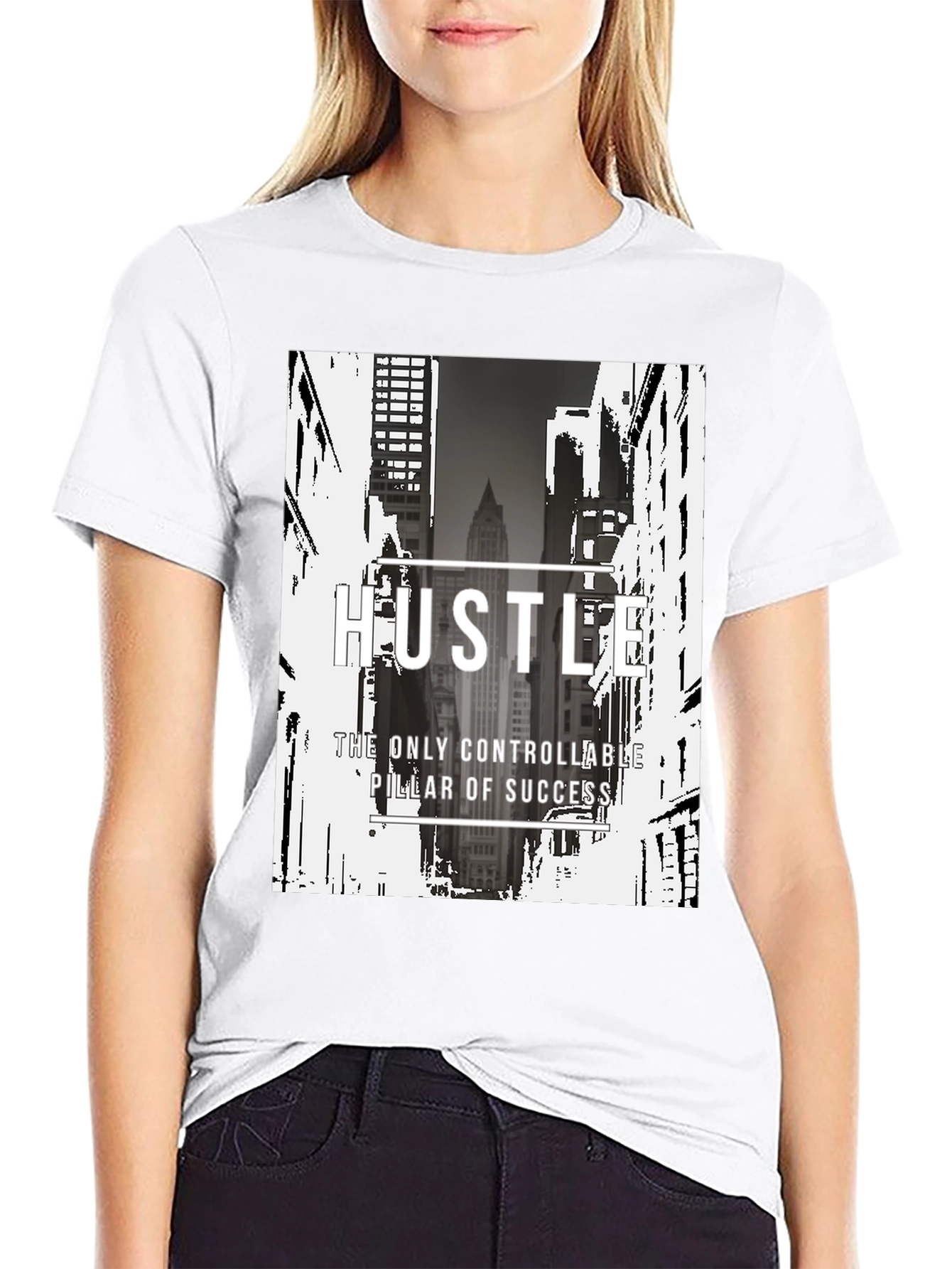 Hustle Graphic Tee - Urban Inspiration Soft Cotton Blend