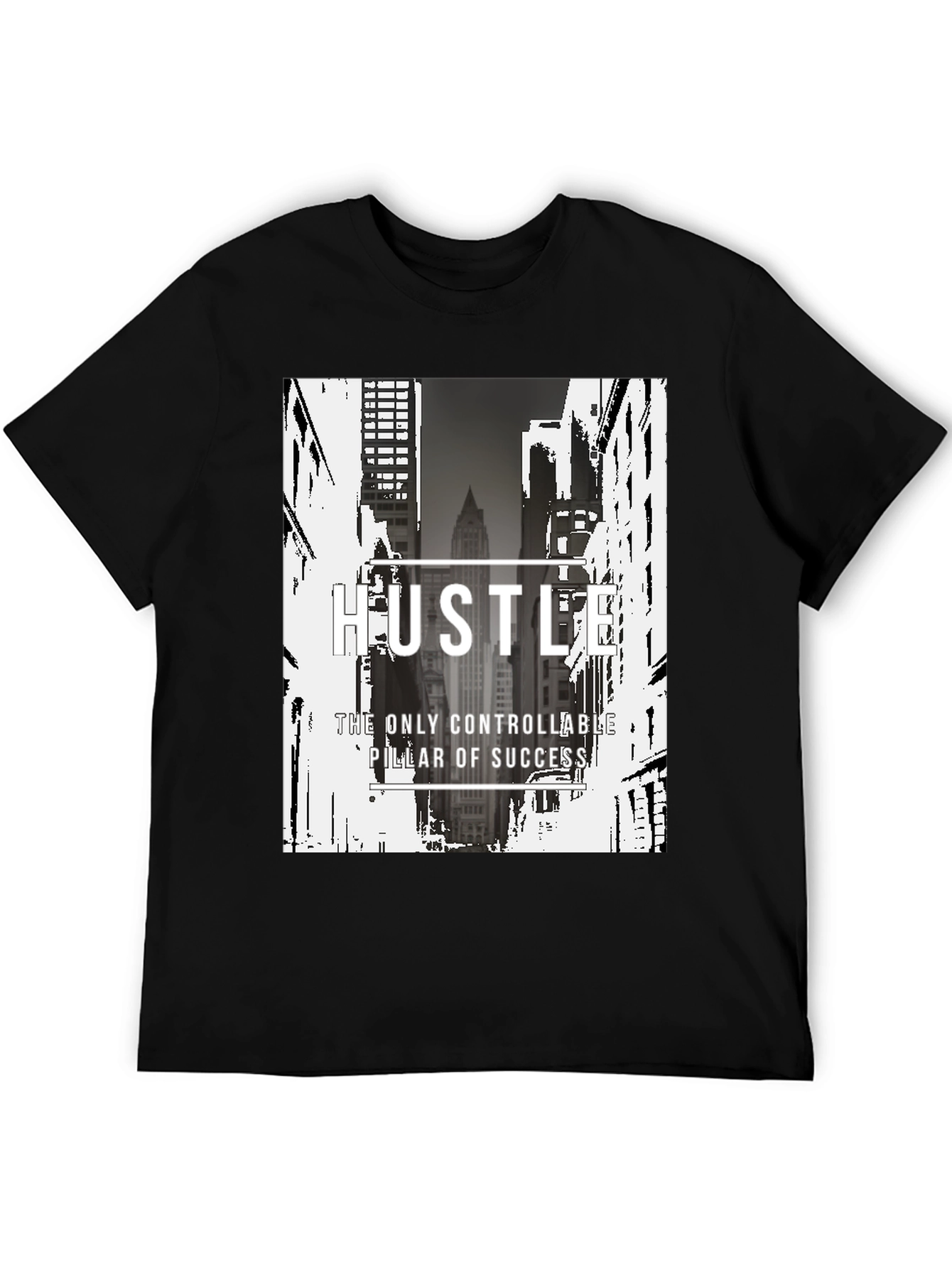 Hustle Graphic Tee - Urban Inspiration Soft Cotton Blend