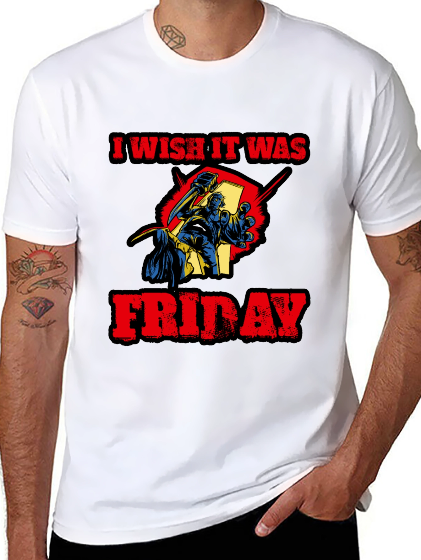I Wish It Was Friday Funny Graphic Tee