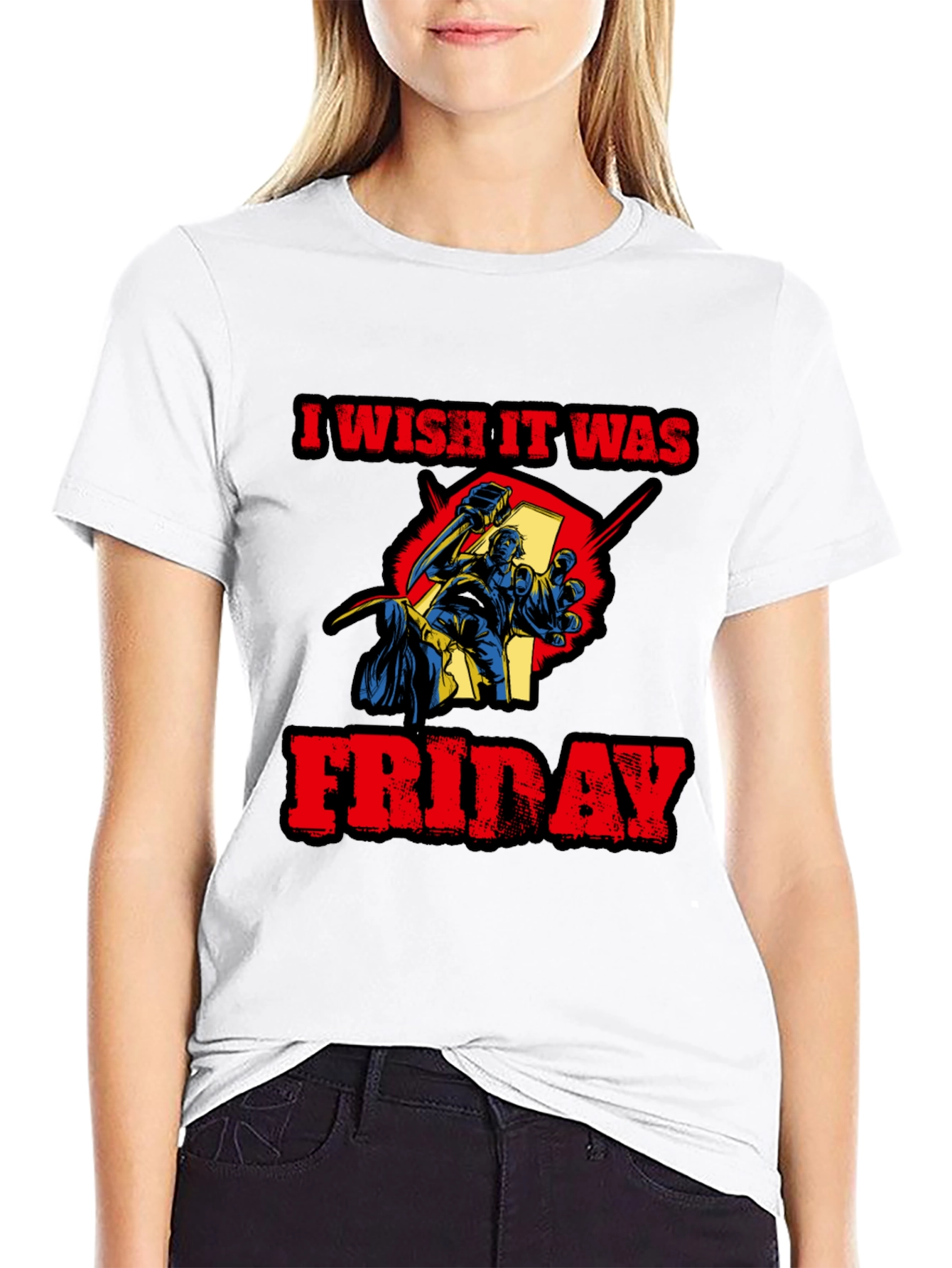 I Wish It Was Friday Funny Graphic Tee