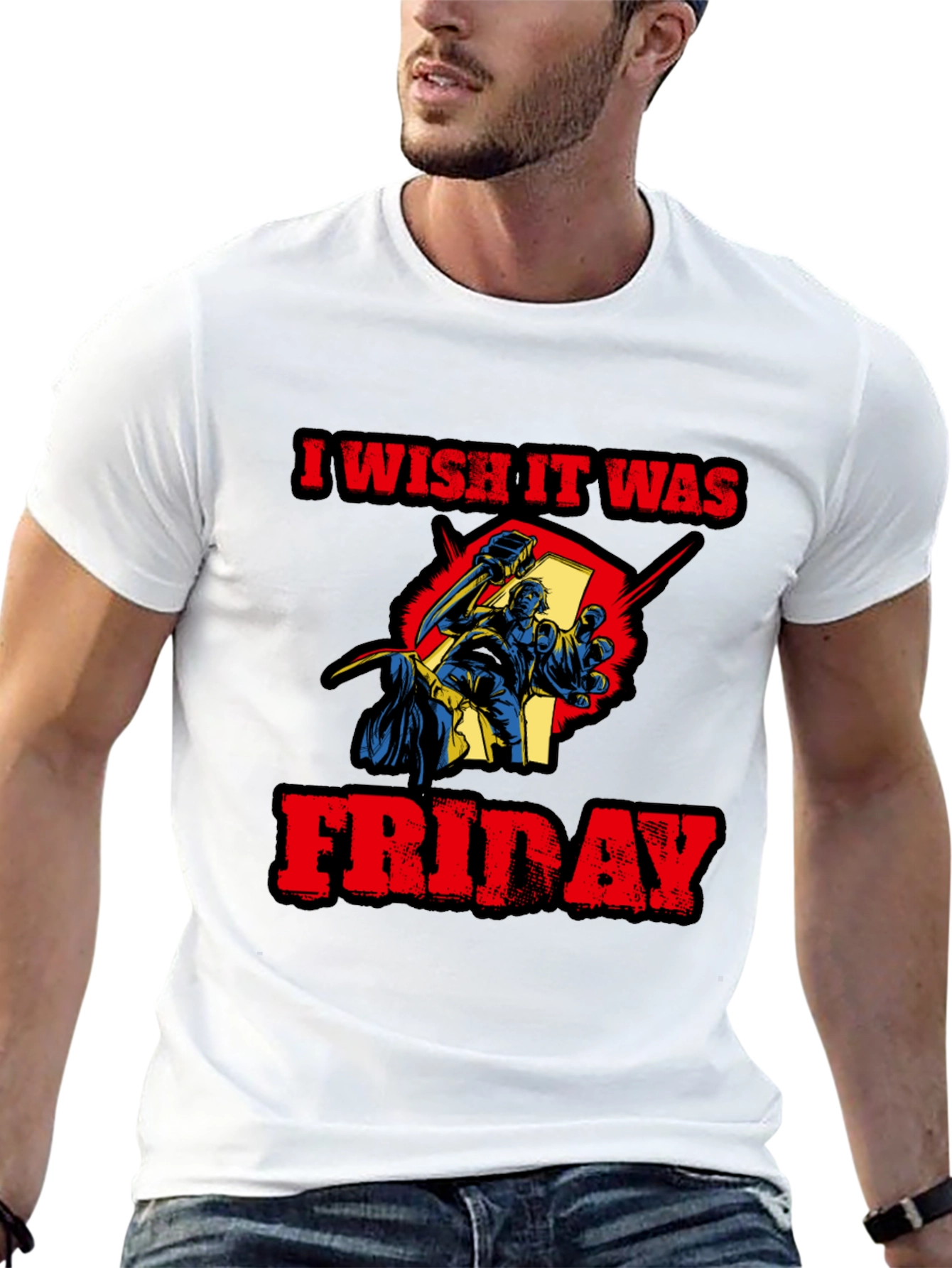 I Wish It Was Friday Funny Graphic Tee