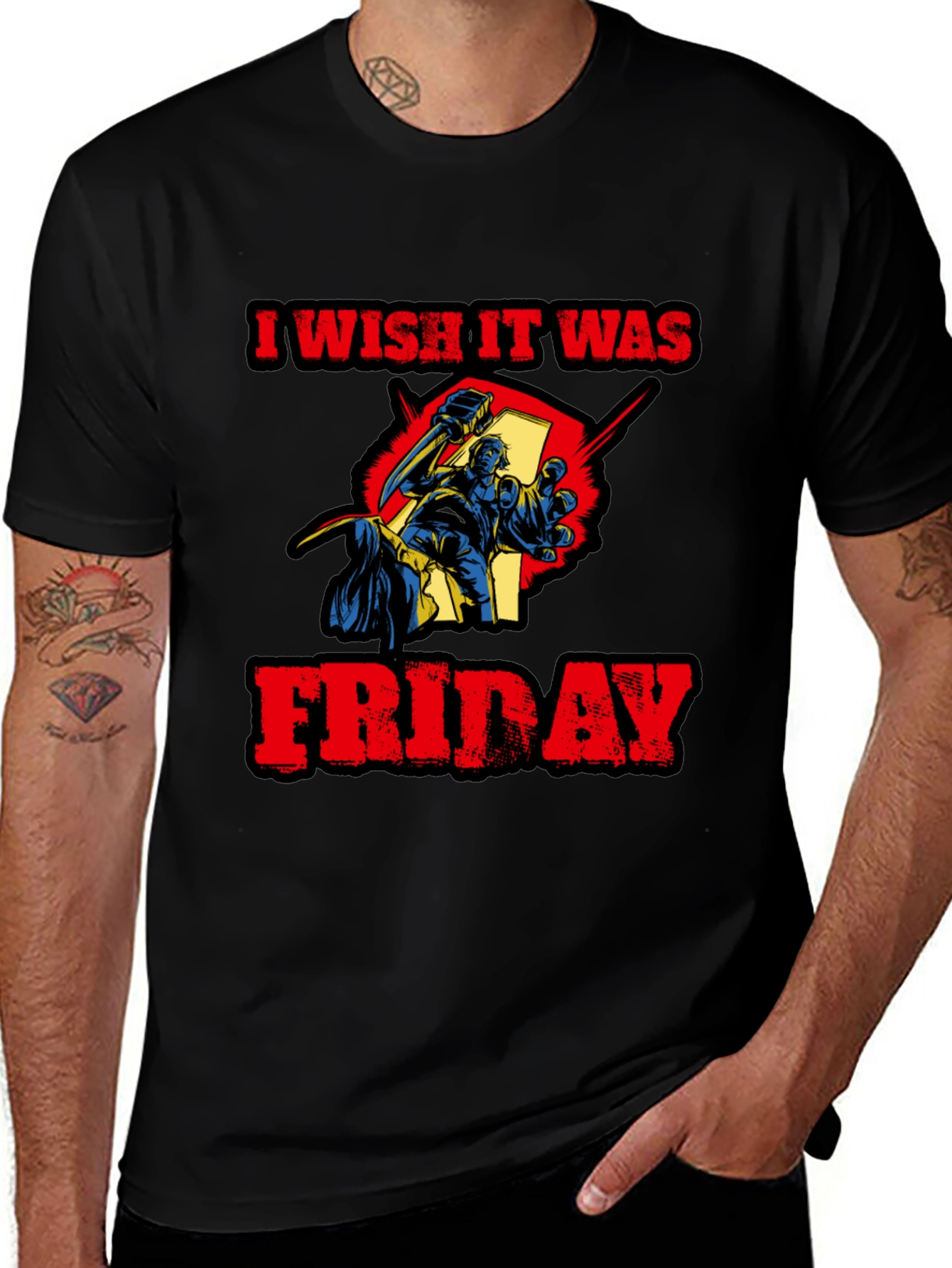 I Wish It Was Friday Funny Graphic Tee