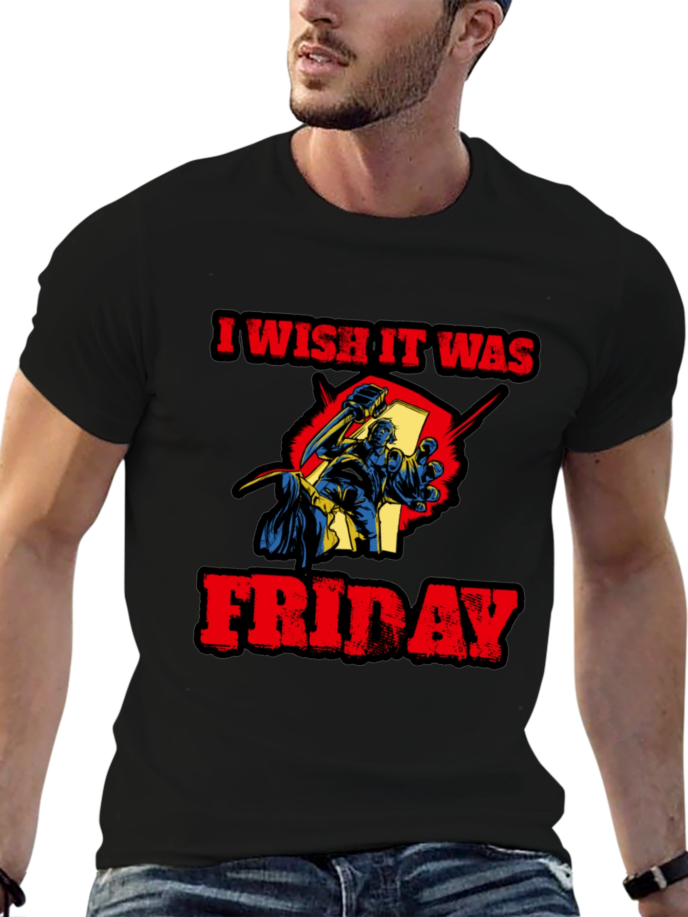 I Wish It Was Friday Funny Graphic Tee