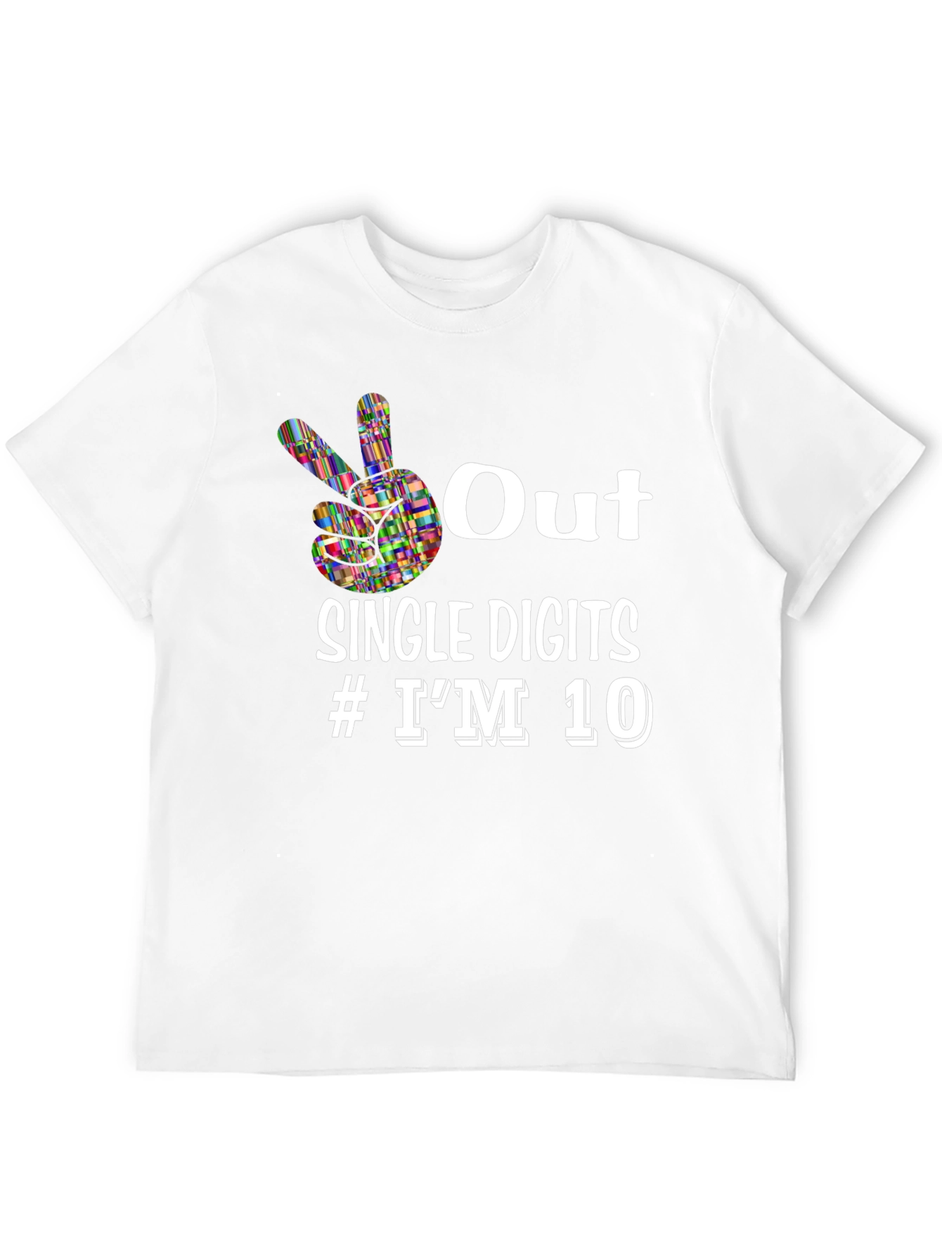 Out Single Digits #IM 10 Black Graphic Tee