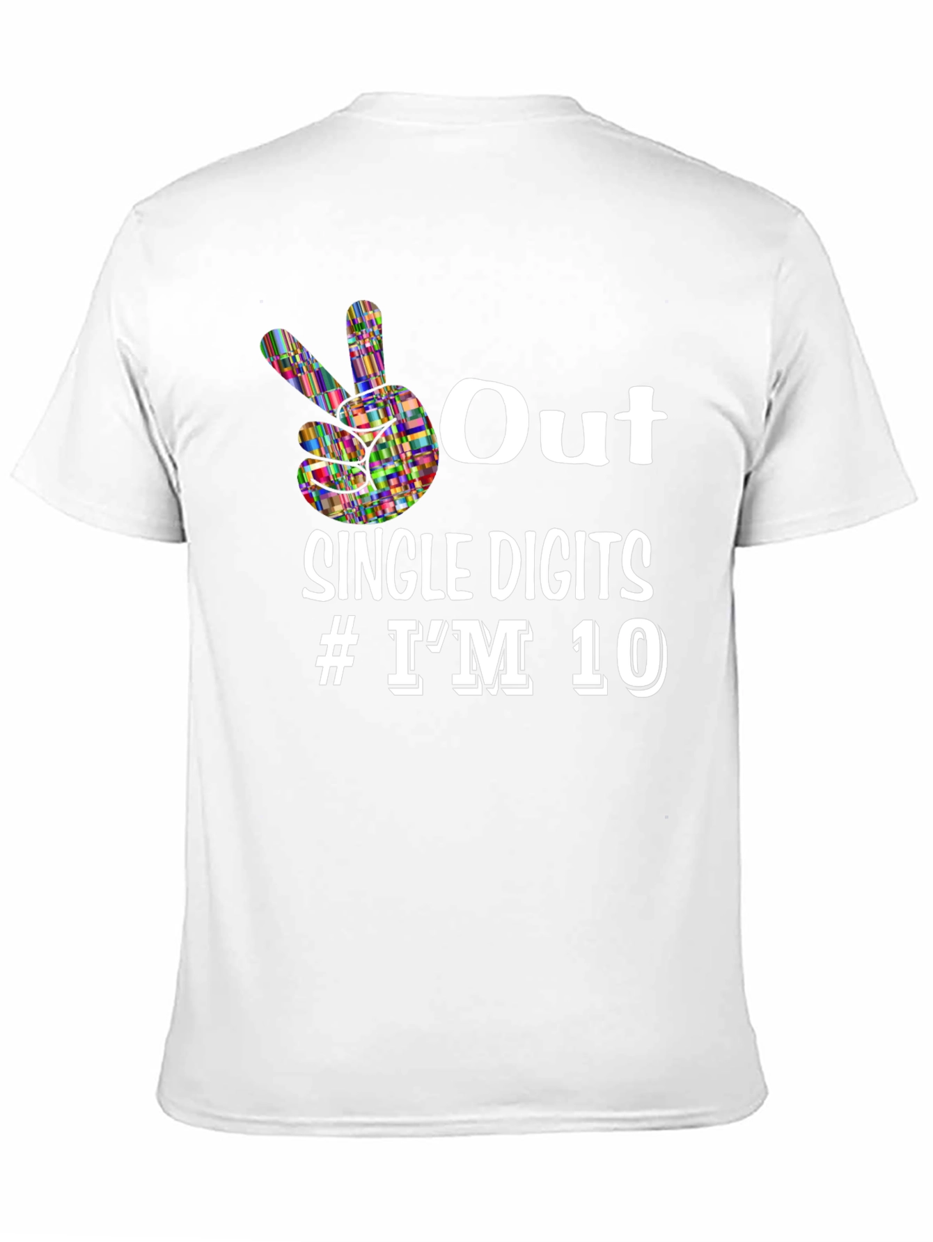 Out Single Digits #IM 10 Black Graphic Tee