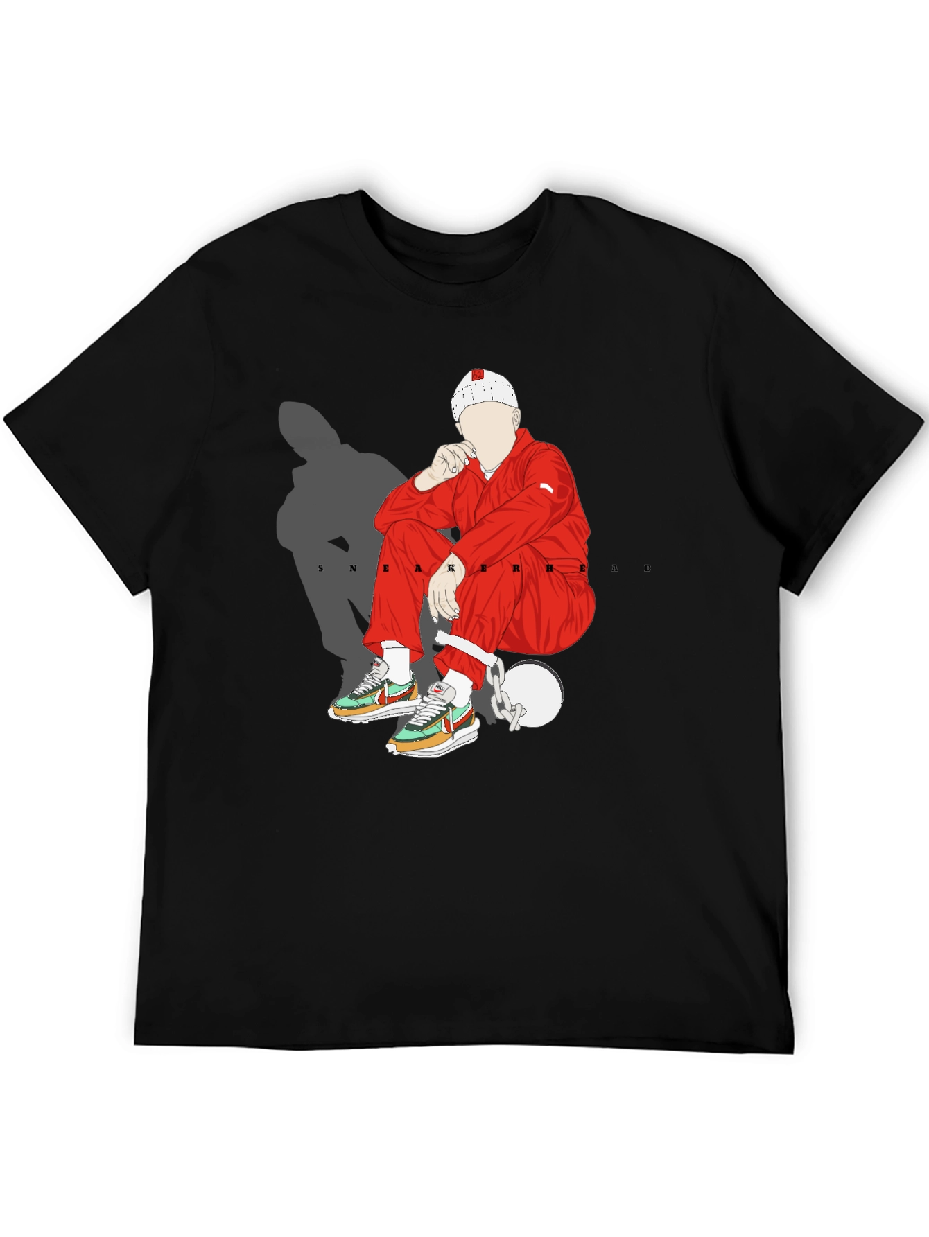 Sneakerhead Graphic Tee - Black Cotton Blend