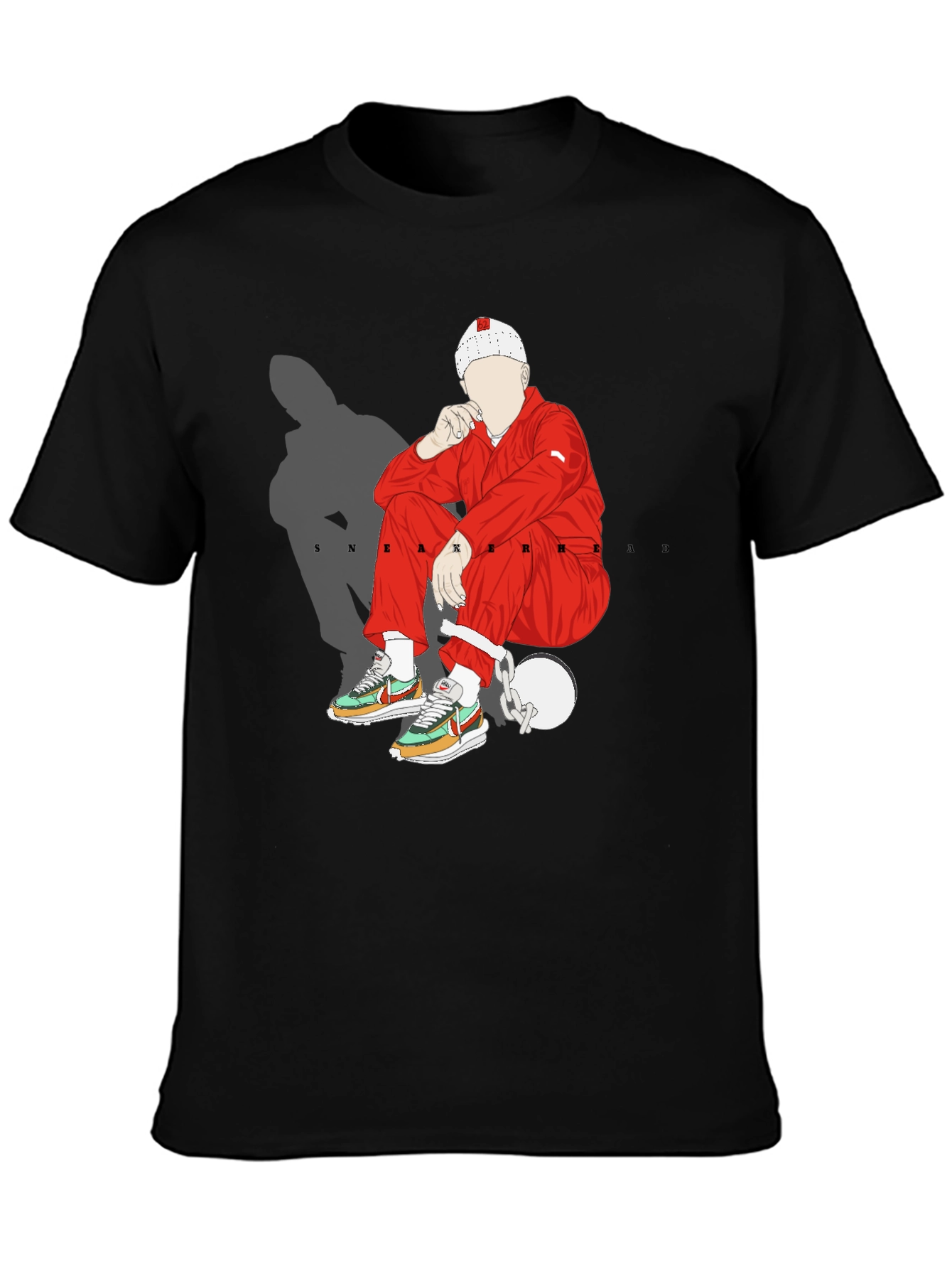 Sneakerhead Graphic Tee - Black Cotton Blend