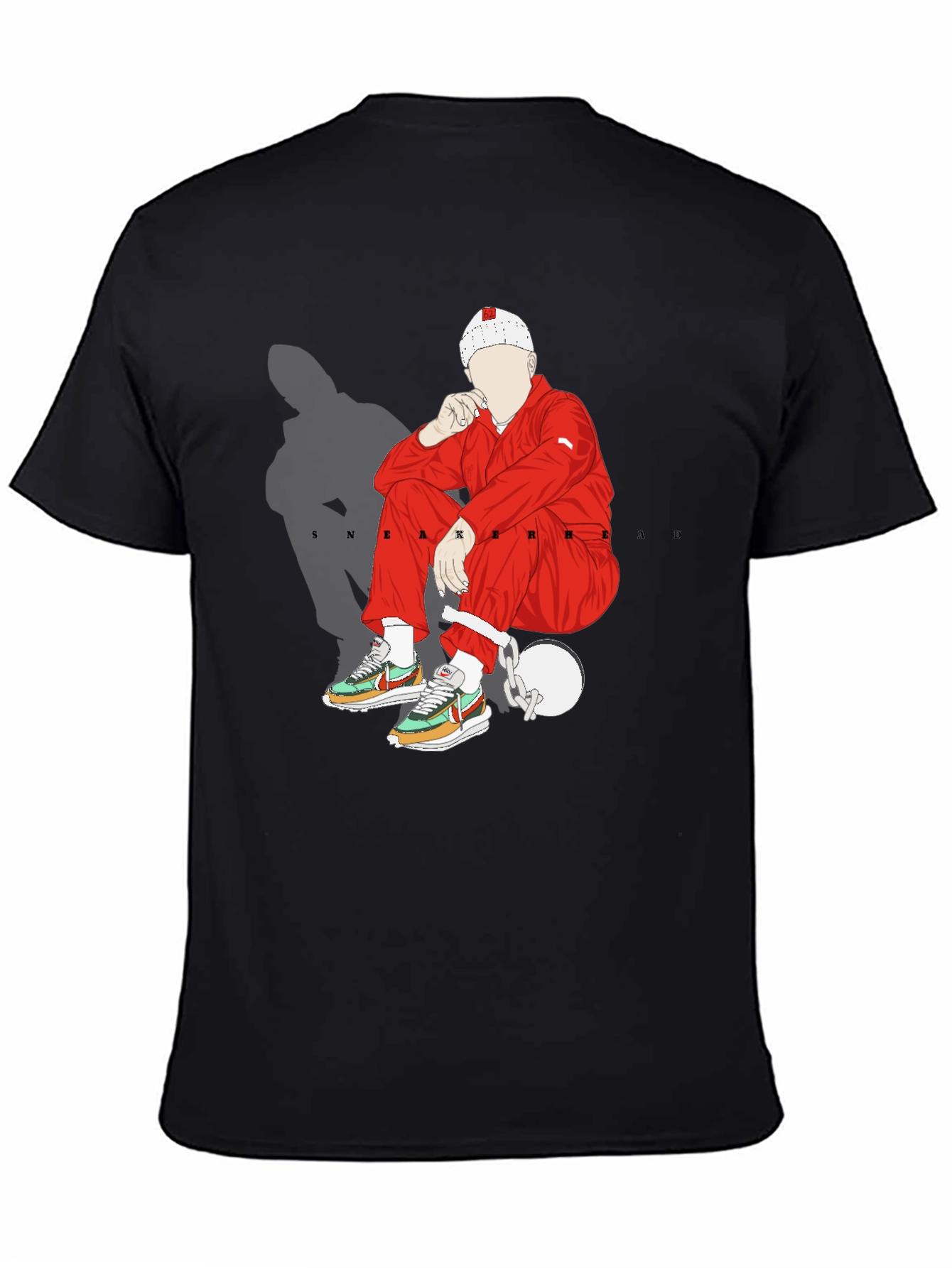 Sneakerhead Graphic Tee - Black Cotton Blend