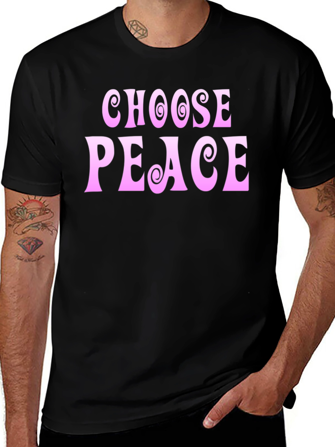 Choose Peace Graphic Tee - Positive Vibes