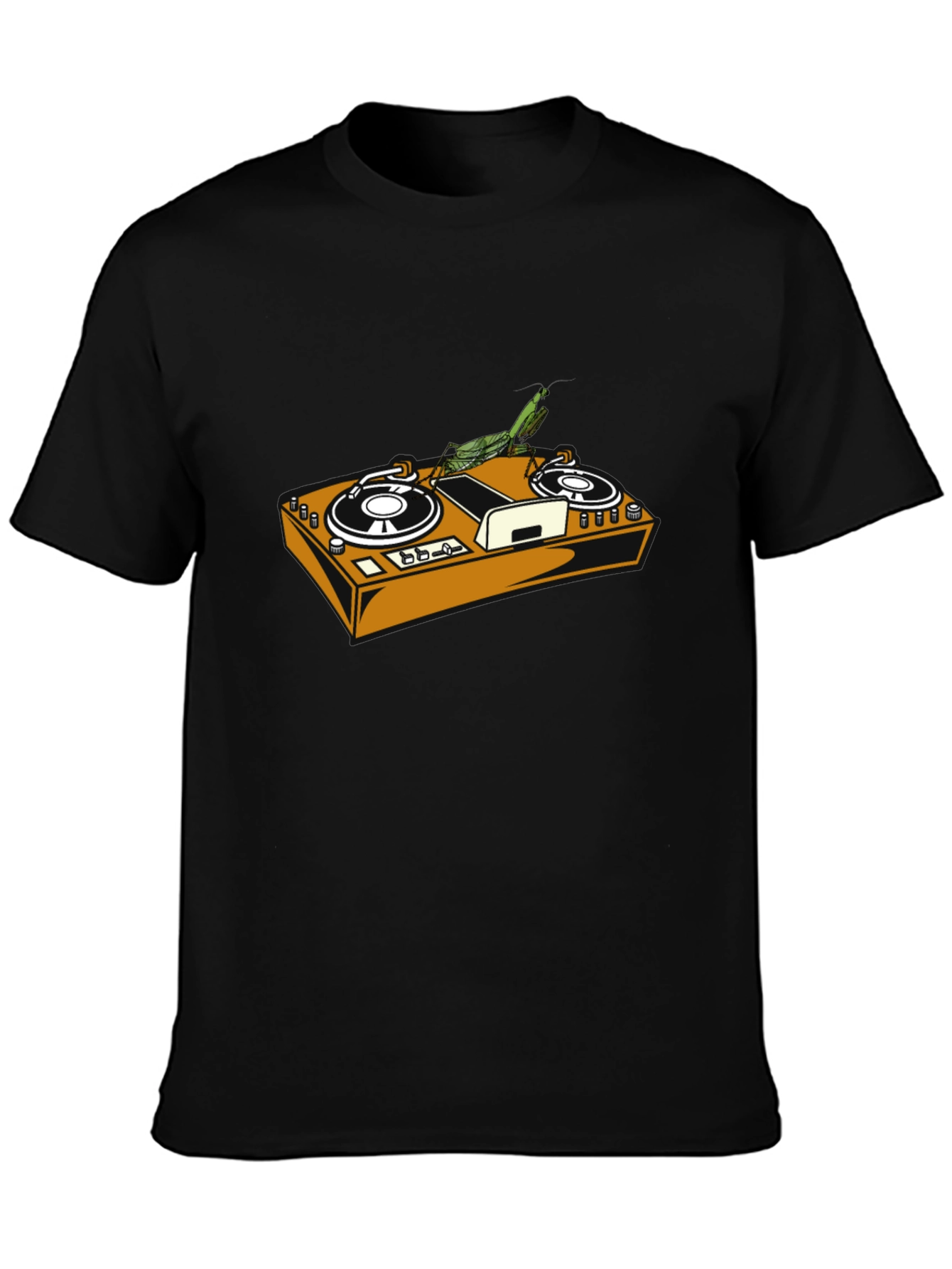 DJ Mantis Black Graphic Tee