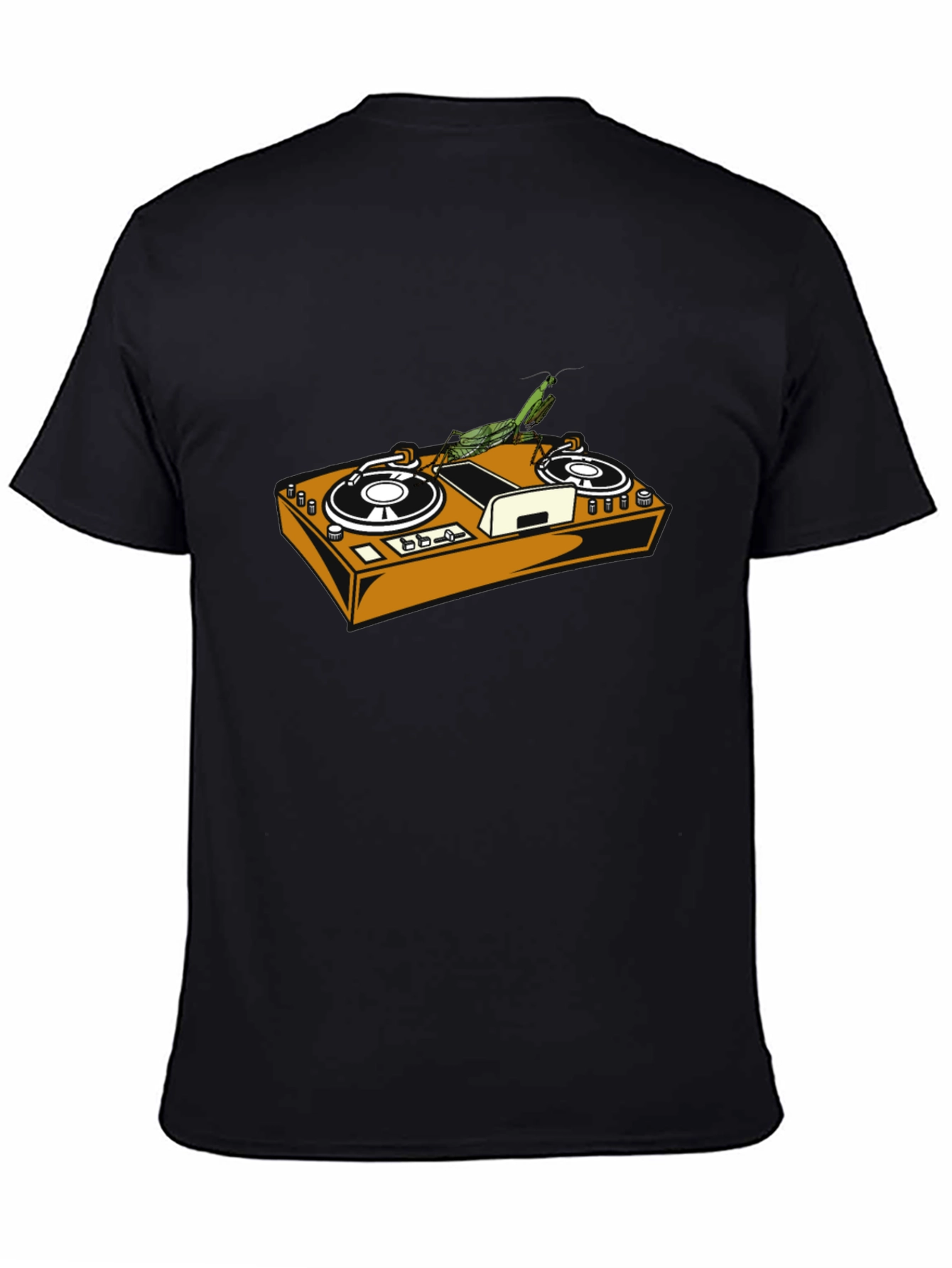 DJ Mantis Black Graphic Tee