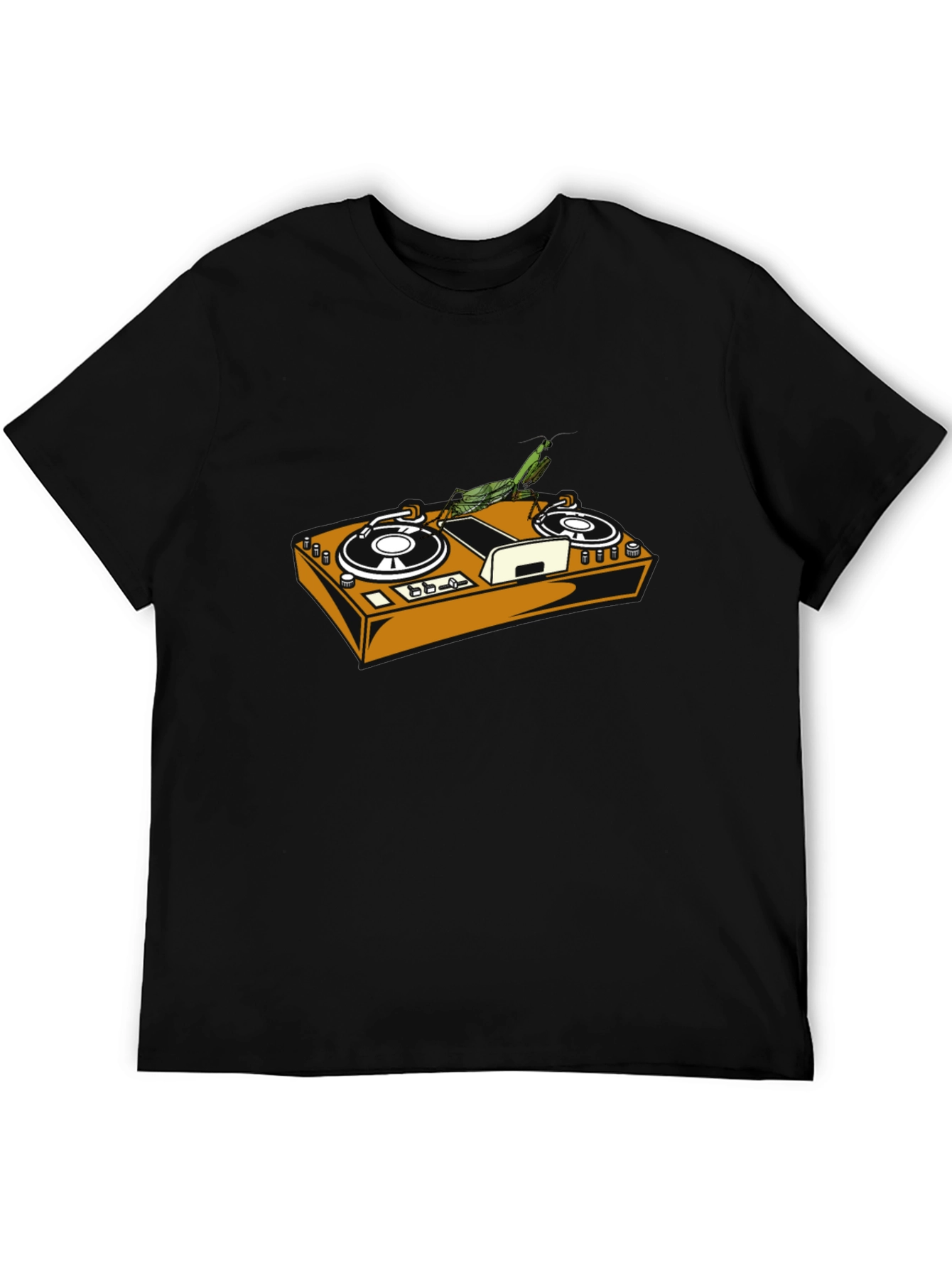 DJ Mantis Black Graphic Tee