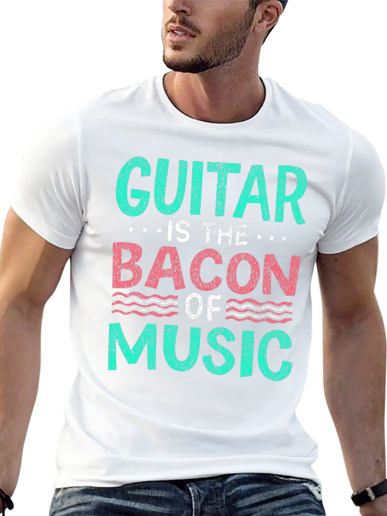 Guitar is the Bacon of Music Graphic Tee