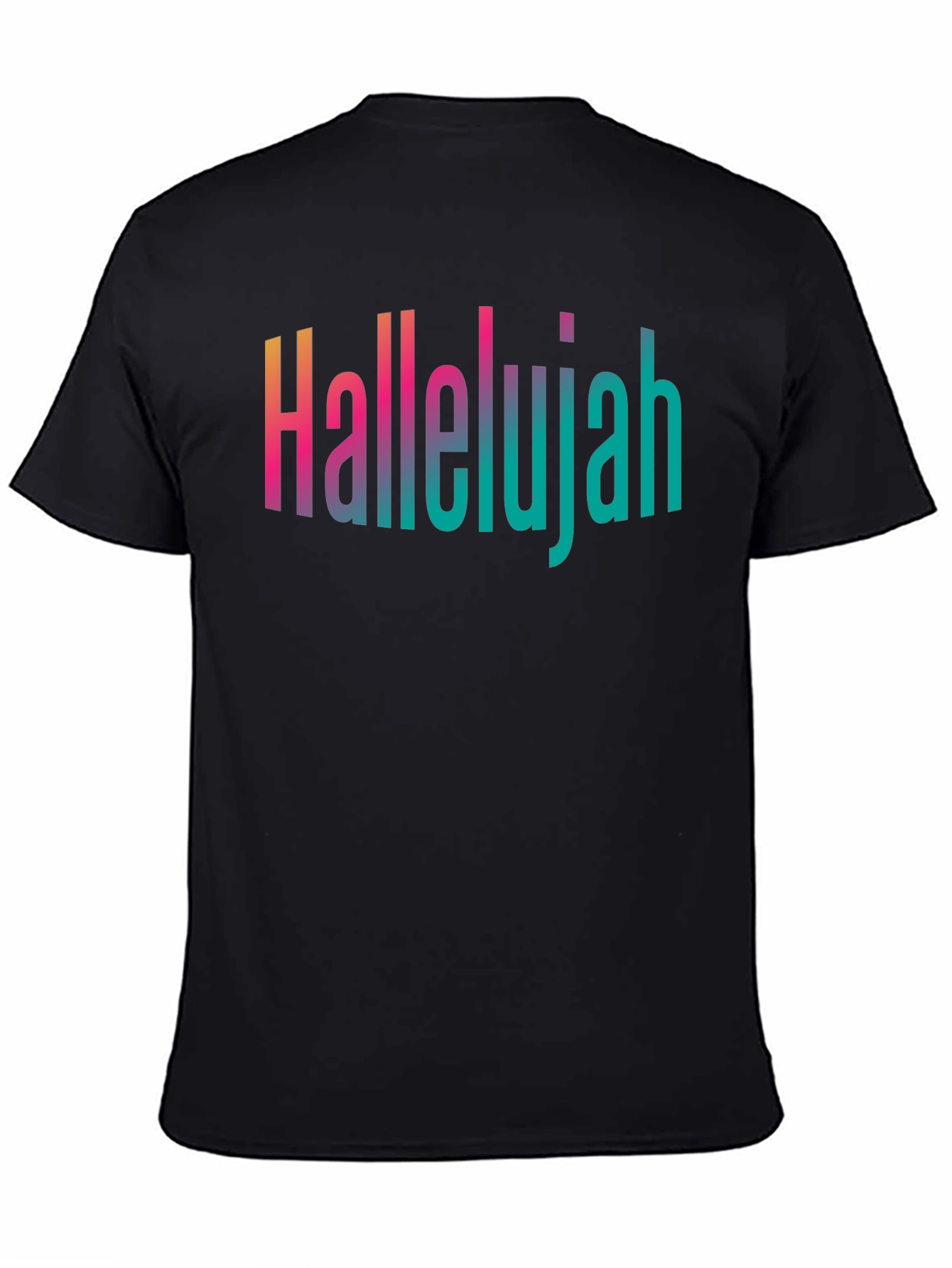 Hallelujah Gradient Graphic Tee - Stylish Christian Apparel