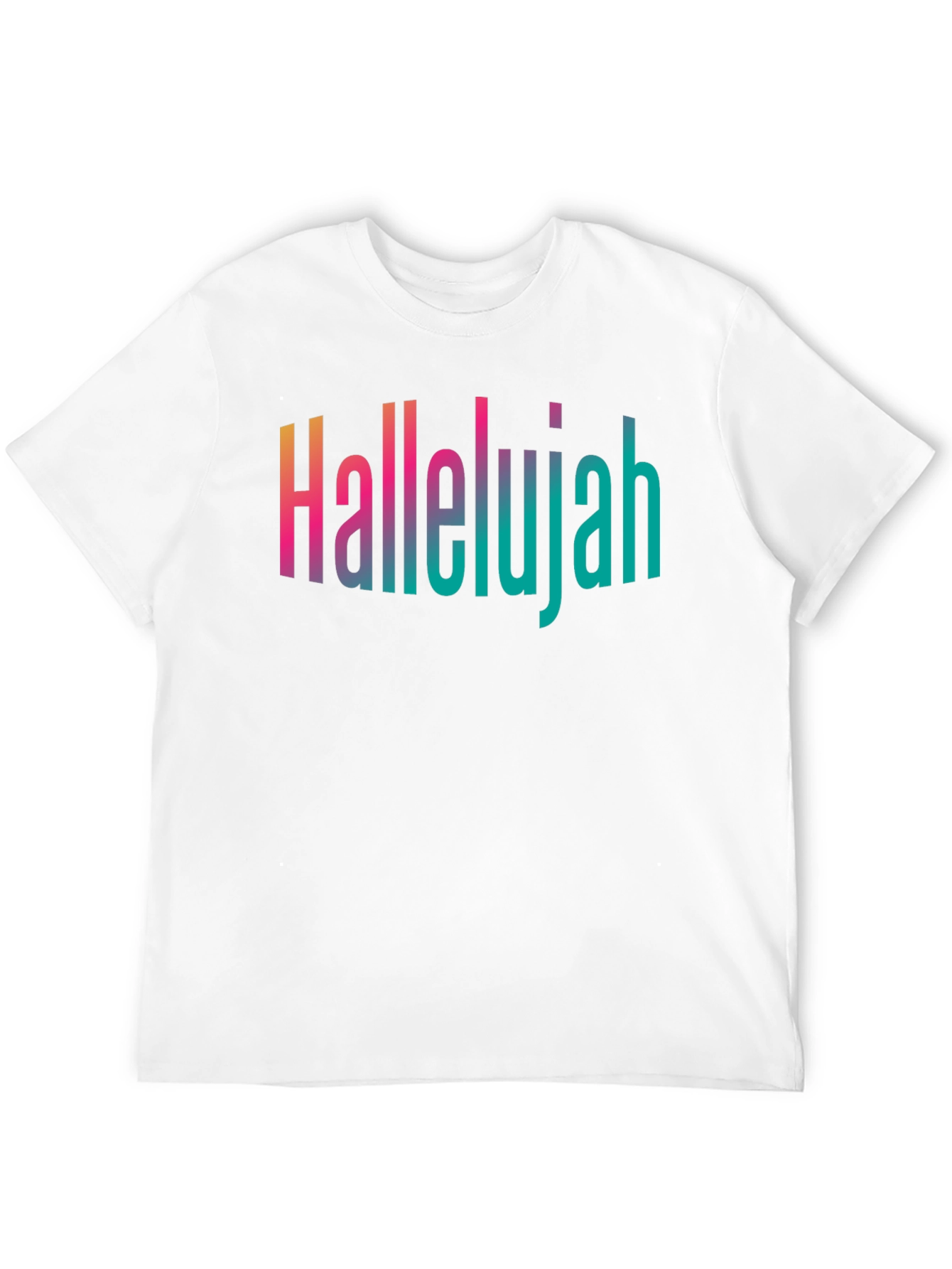 Hallelujah Gradient Graphic Tee - Stylish Christian Apparel