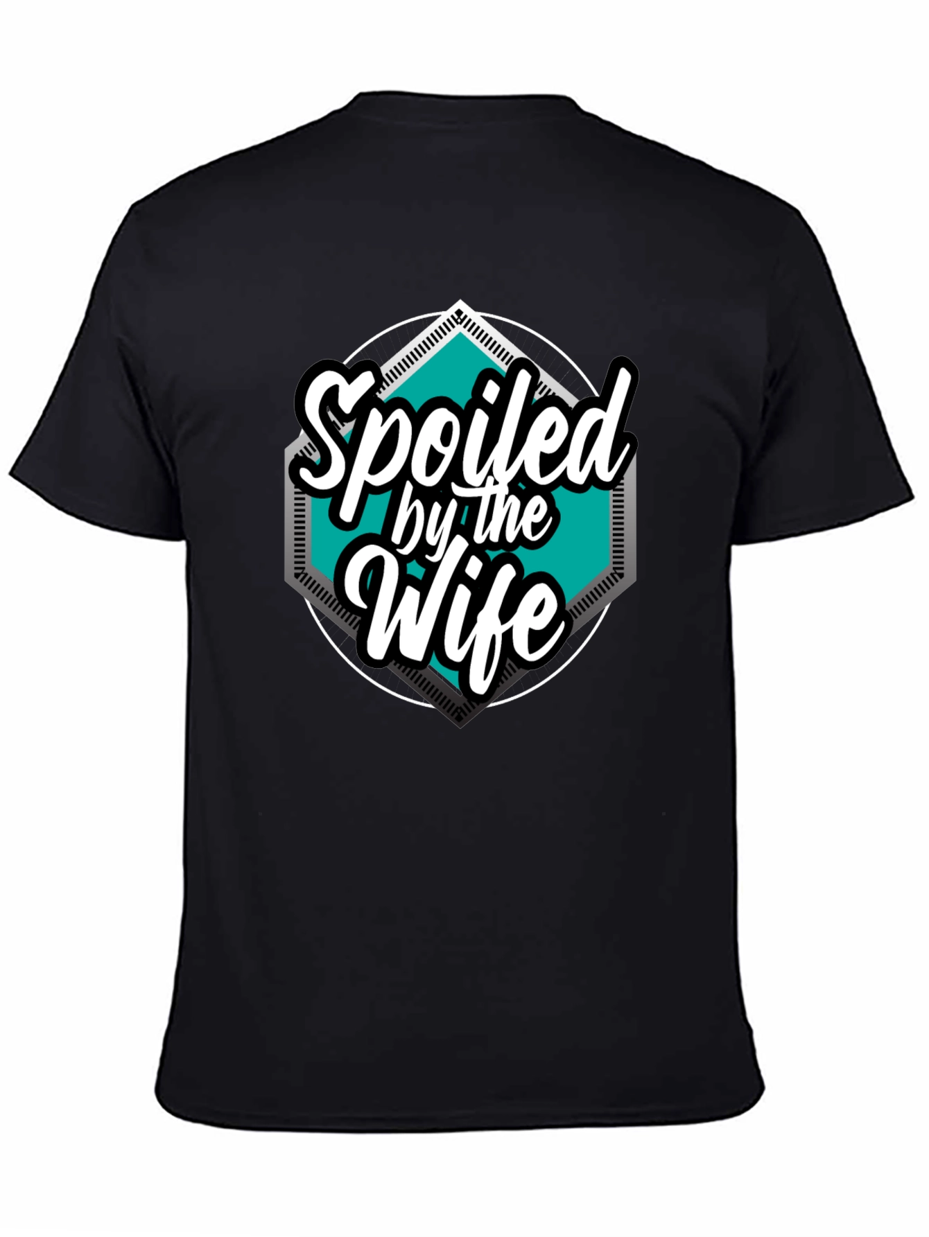 Spoiled by the Wife Graphic Tee - Black