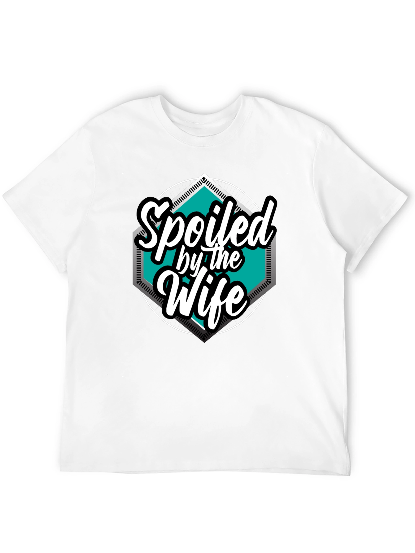 Spoiled by the Wife Graphic Tee - Black