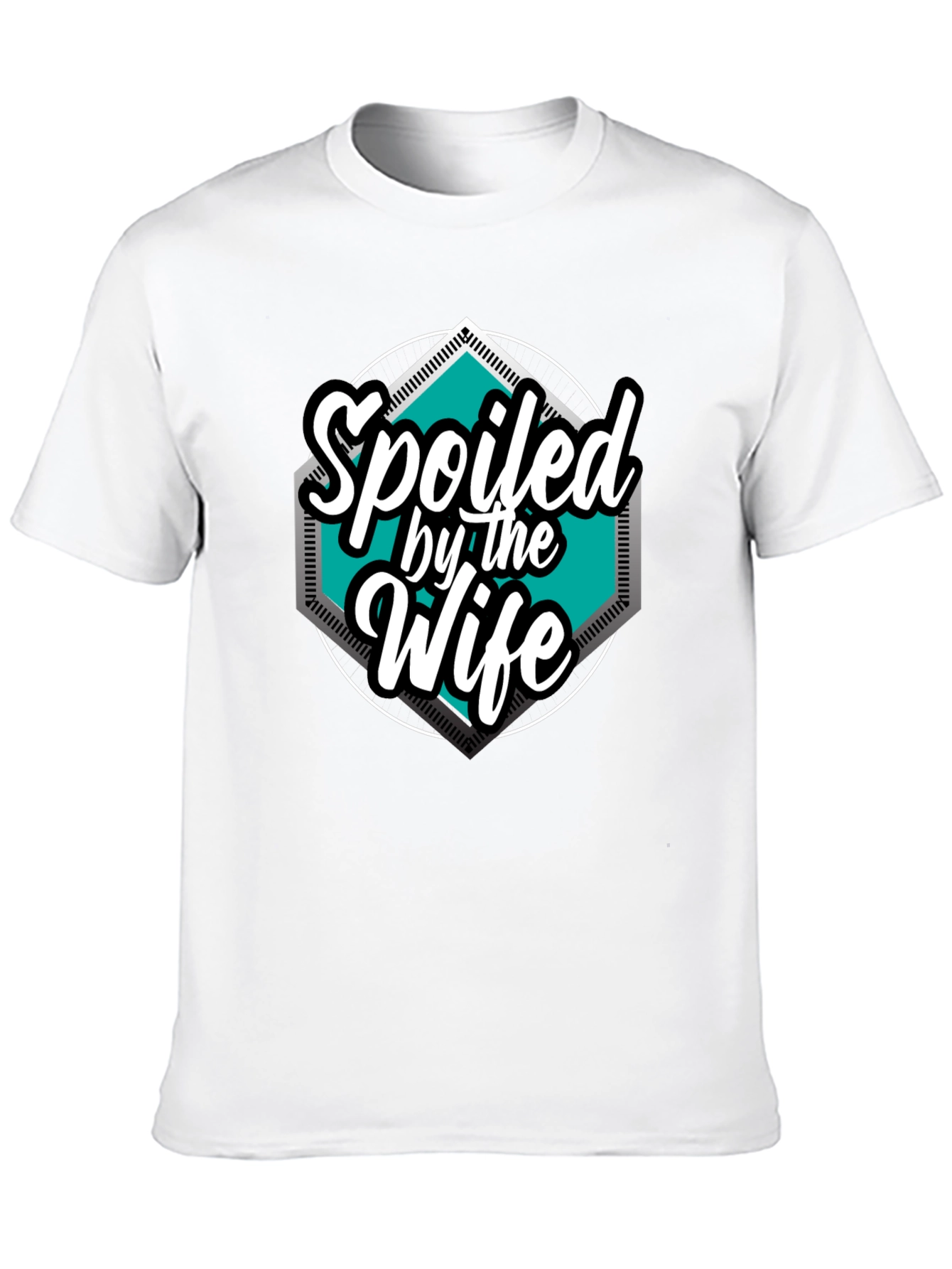 Spoiled by the Wife Graphic Tee - Black