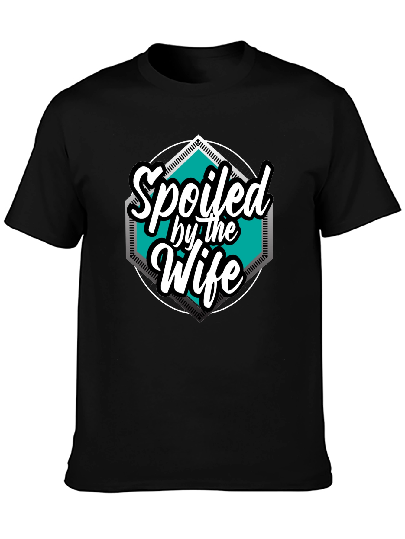 Spoiled by the Wife Graphic Tee - Black