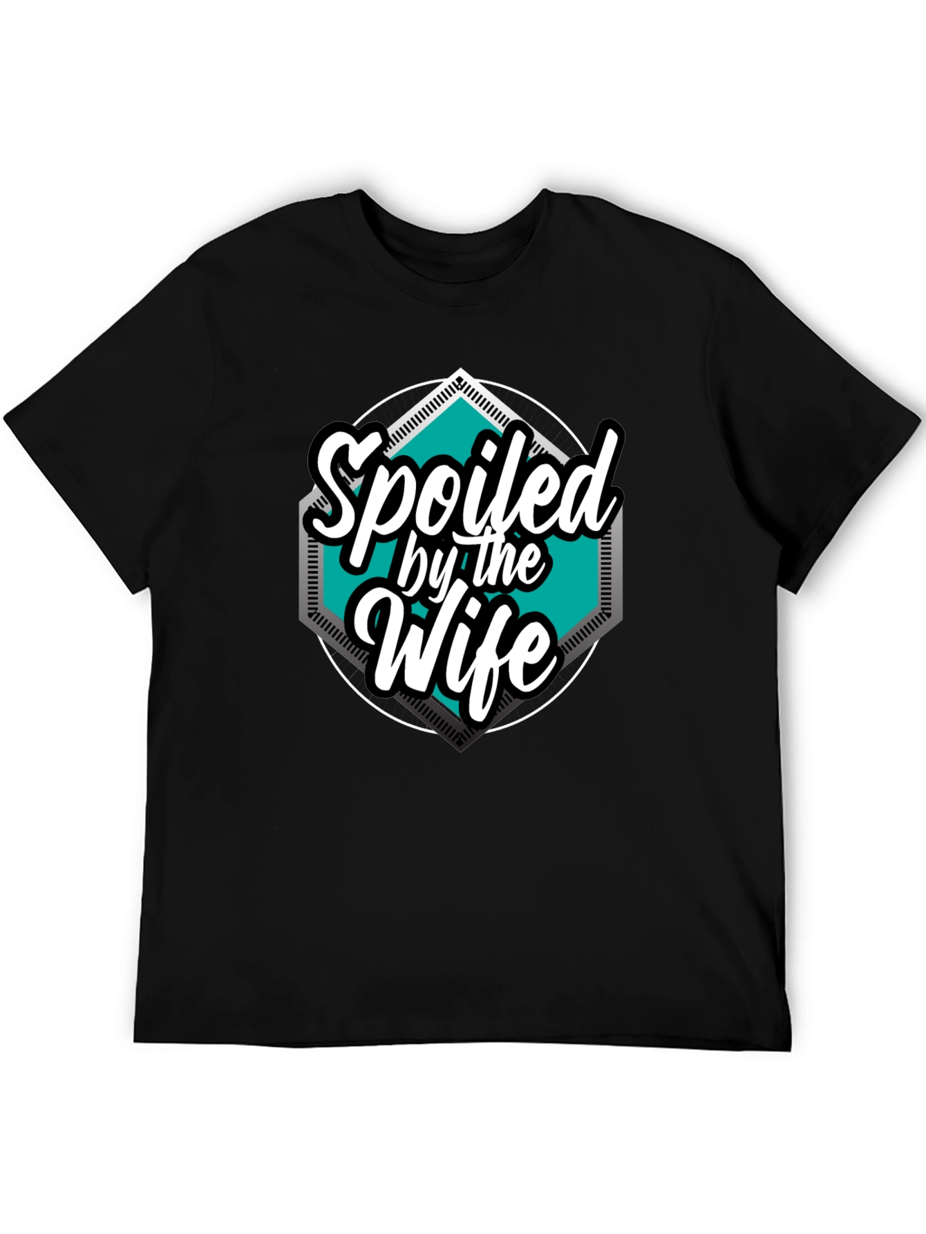 Spoiled by the Wife Graphic Tee - Black