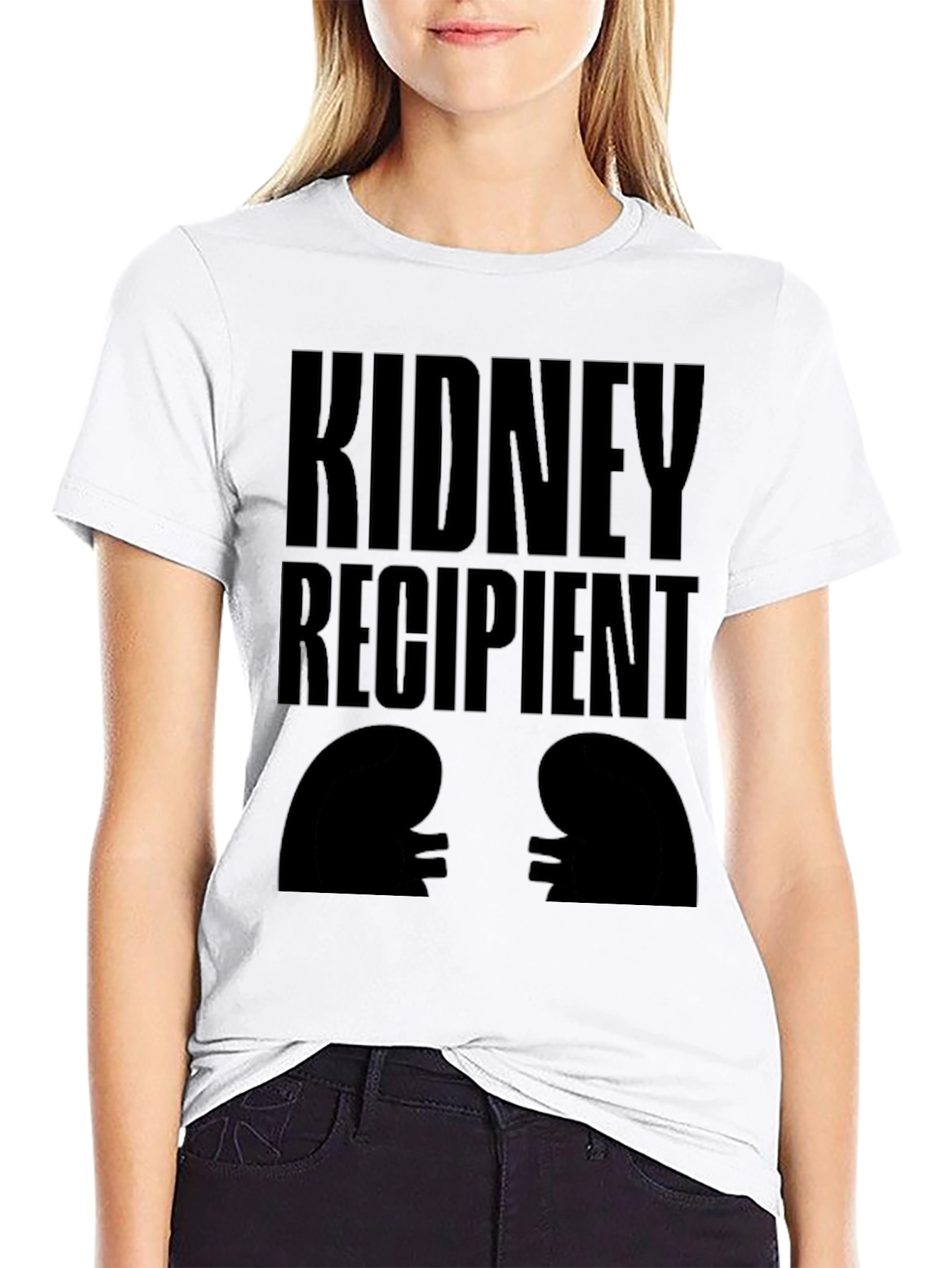 Kidney Recipient Graphic T-Shirt - Black