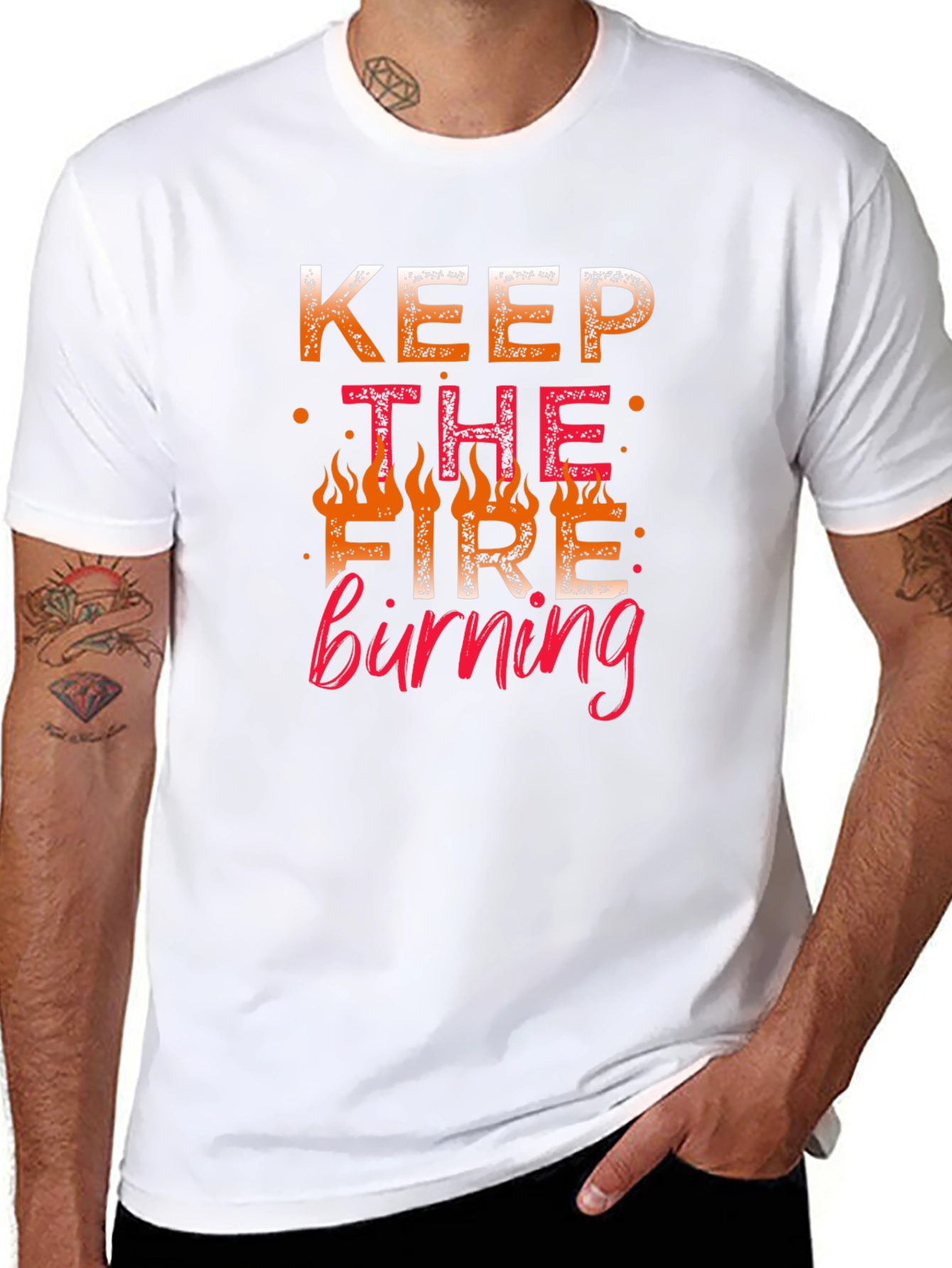 Keep The Fire Burning Graphic Tee