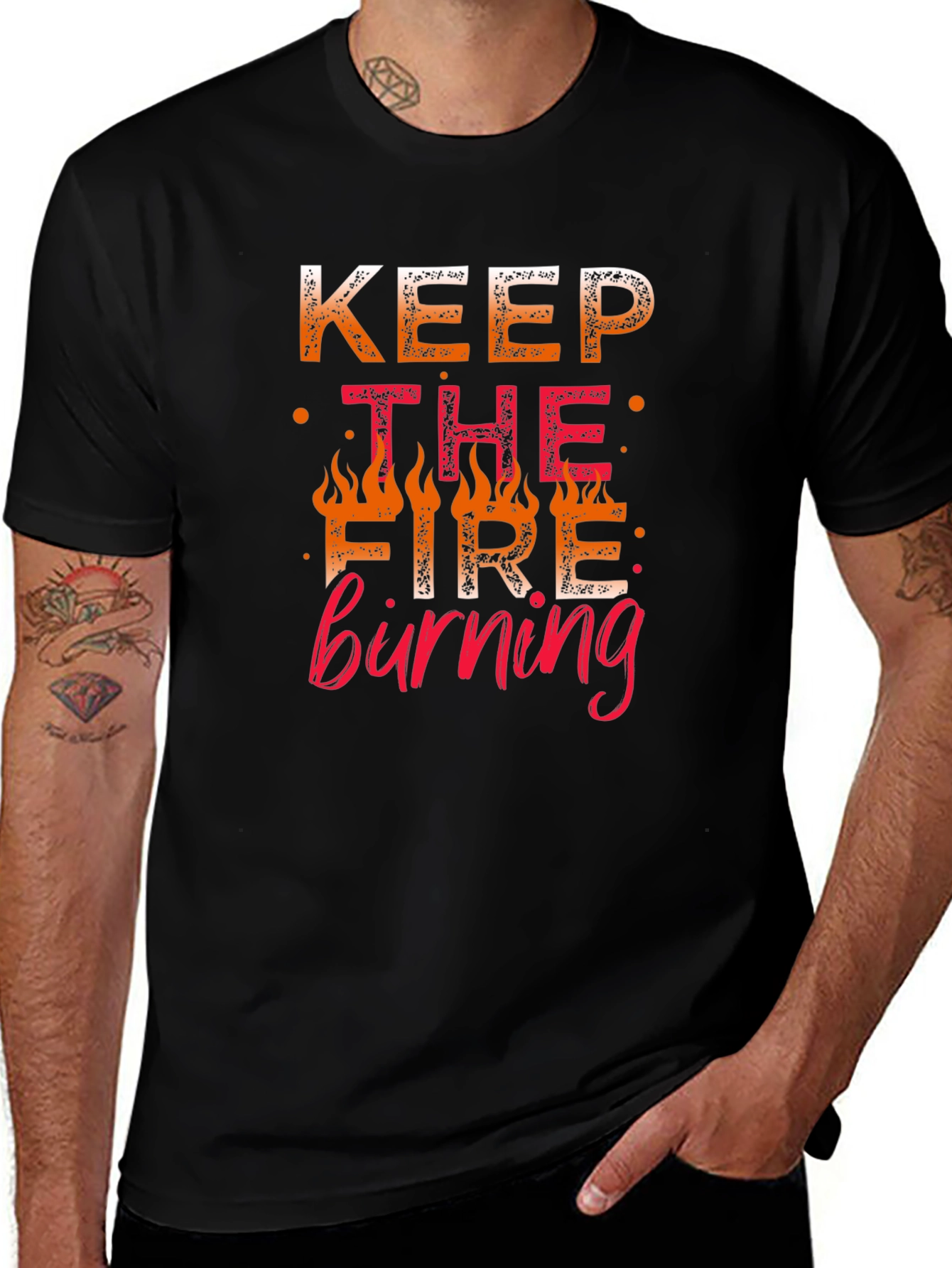 Keep The Fire Burning Graphic Tee