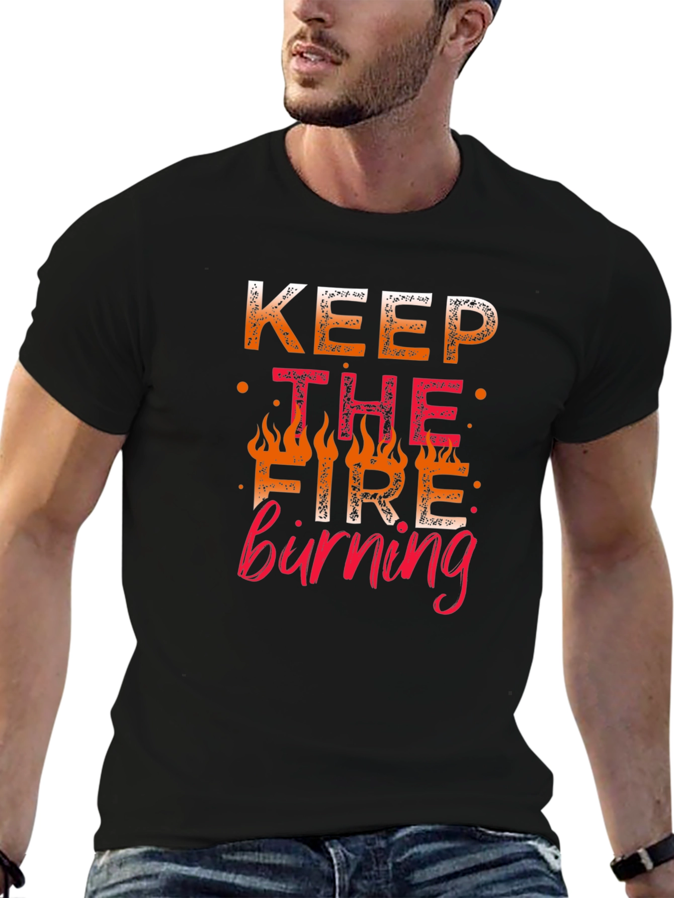 Keep The Fire Burning Graphic Tee